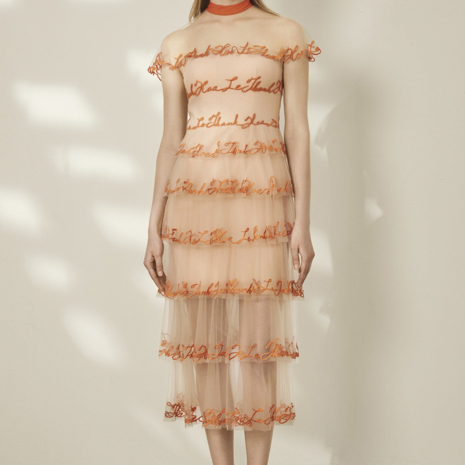 Luxe Embroidery Midi Dress - MEAN BLVD