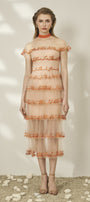 Luxe Embroidery Midi Dress - MEAN BLVD
