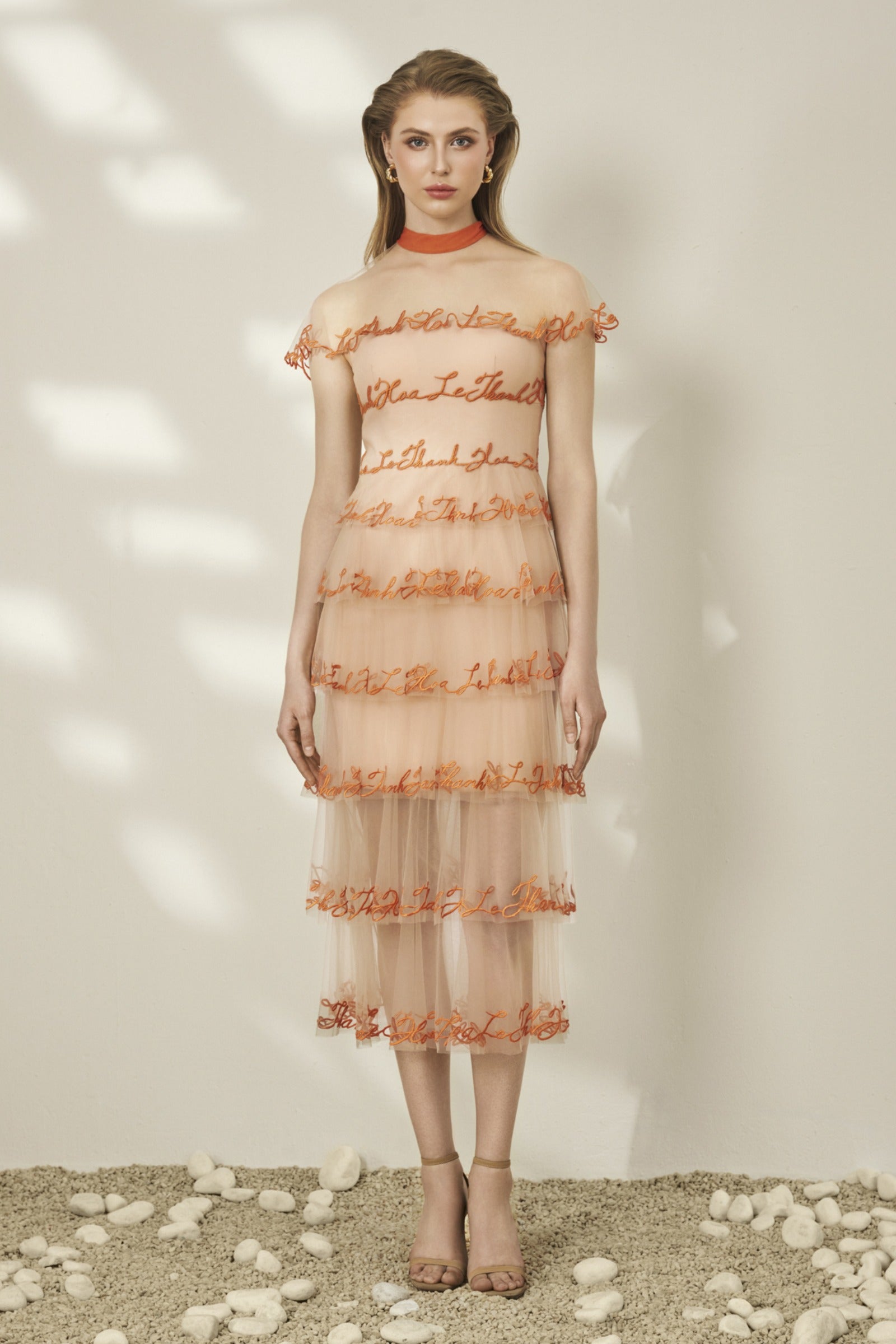 Luxe Embroidery Midi Dress - MEAN BLVD