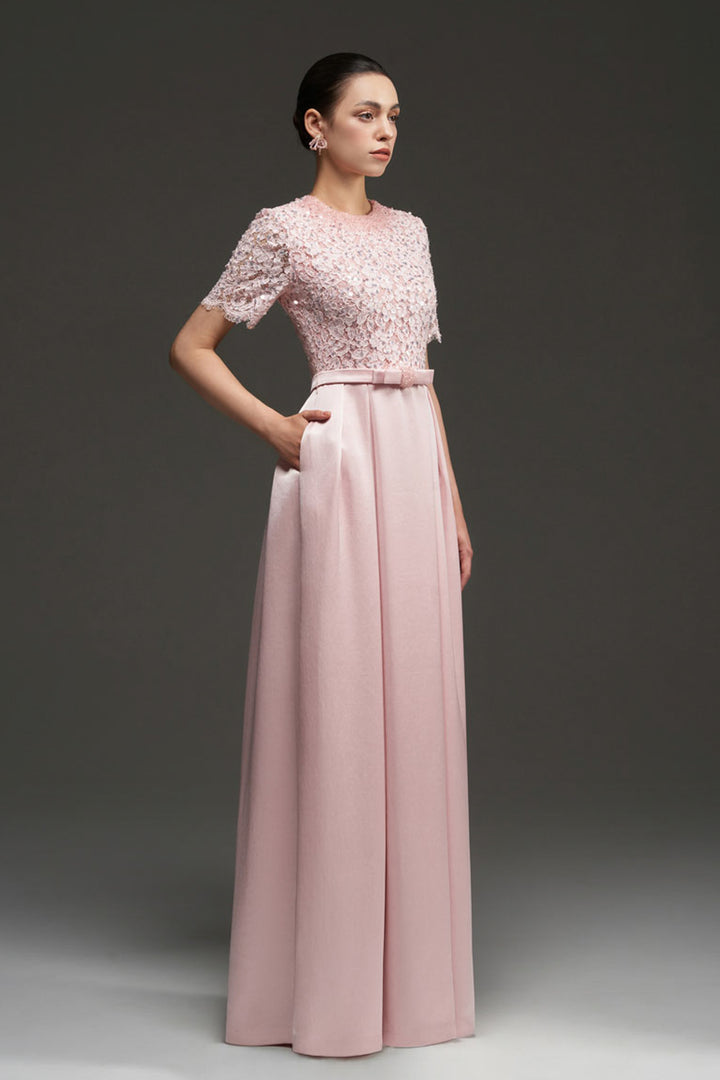 Lyanna A-line Draped Maxi Dress - MEAN BLVD