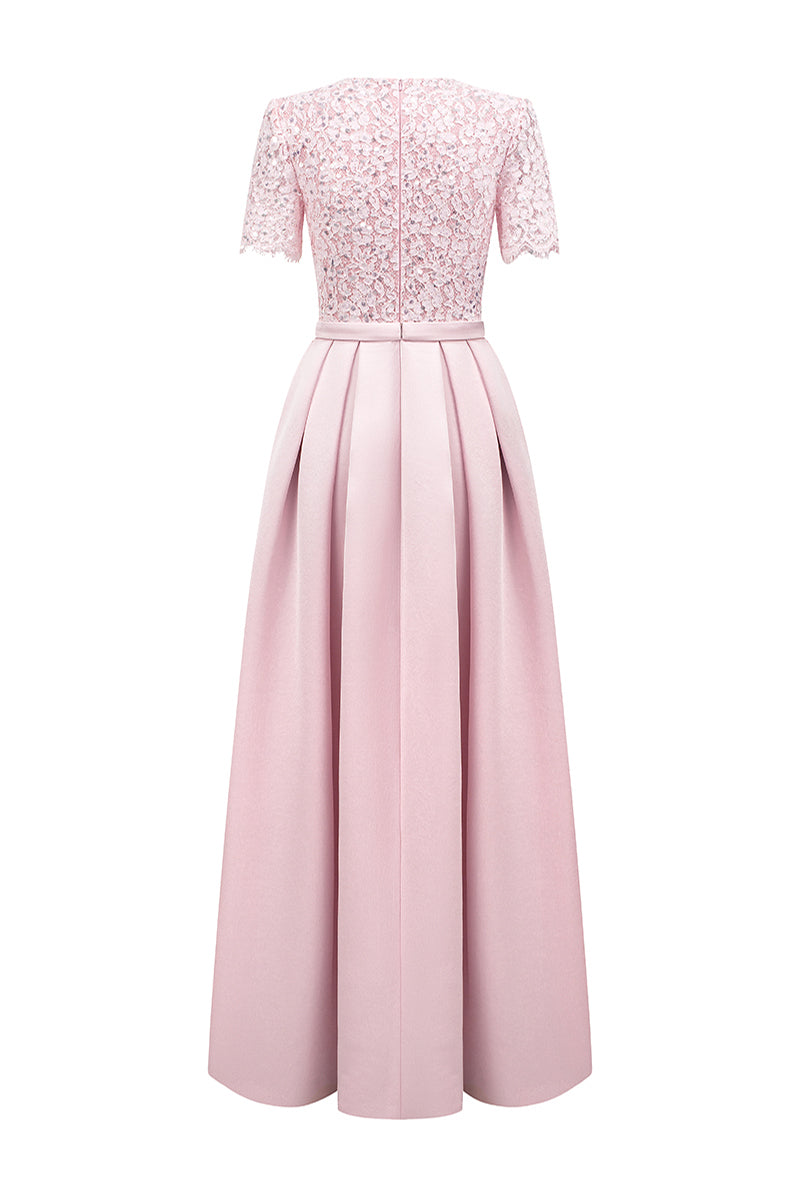 Women's Lyanna A-line Draped Maxi Dress XS/S/M/L/XL/XXL/Customize Whisper Pink/Sky Blue MEAN BLVD Women's Lyanna A-line Draped Maxi Dress XS/S/M/L/XL/XXL/Customize Whisper Pink/Sky Blue MEAN BLVD