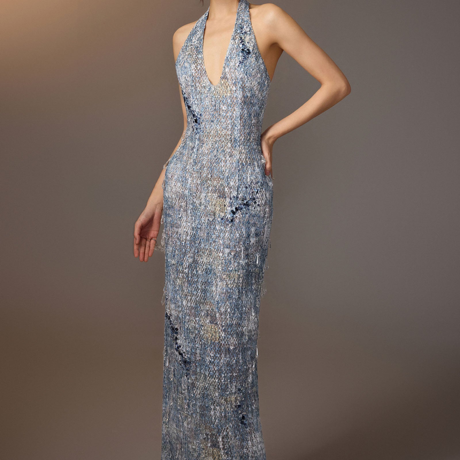 Lyra Halter Maxi Dress - MEAN BLVD