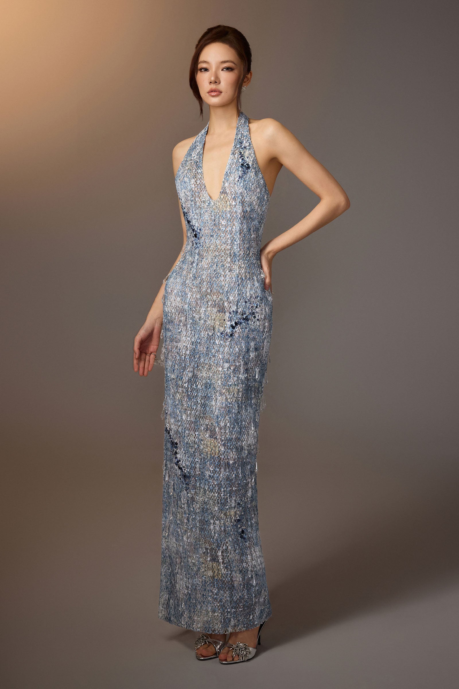 Lyra Halter Maxi Dress - MEAN BLVD
