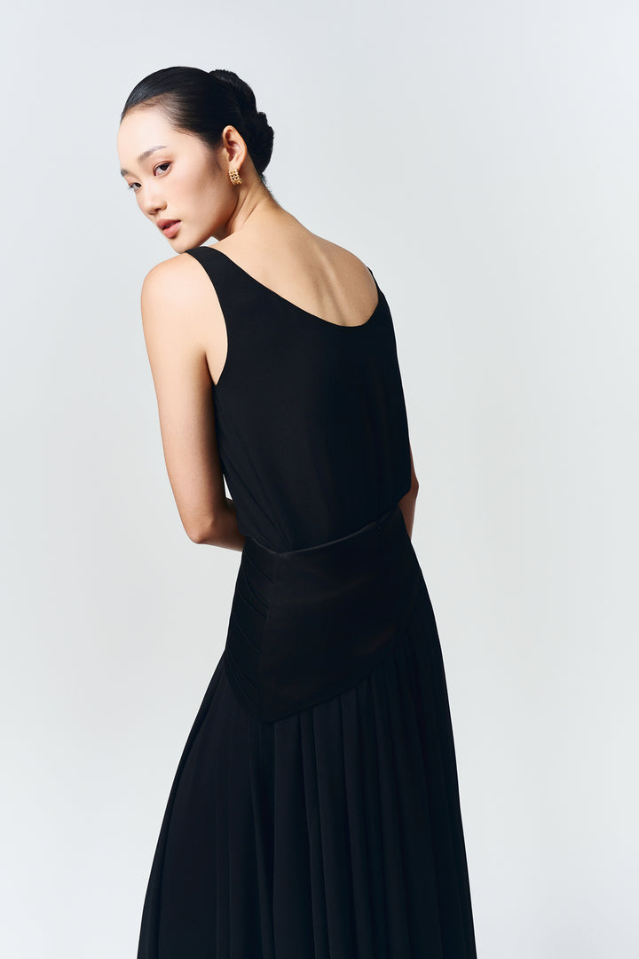 Lyra Scoop Neck Silk Top - MEAN BLVD