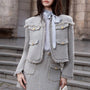 Walyn Straight Fringed Tweed Jacket