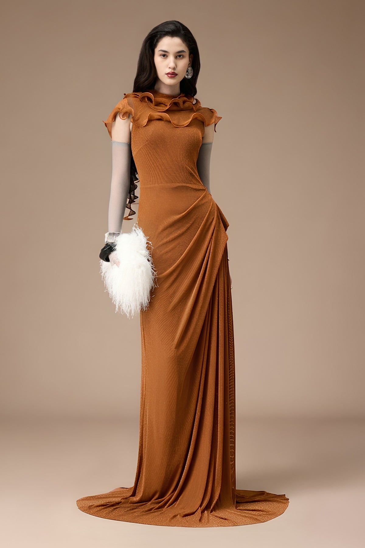 Marche Ruffle Maxi Dress