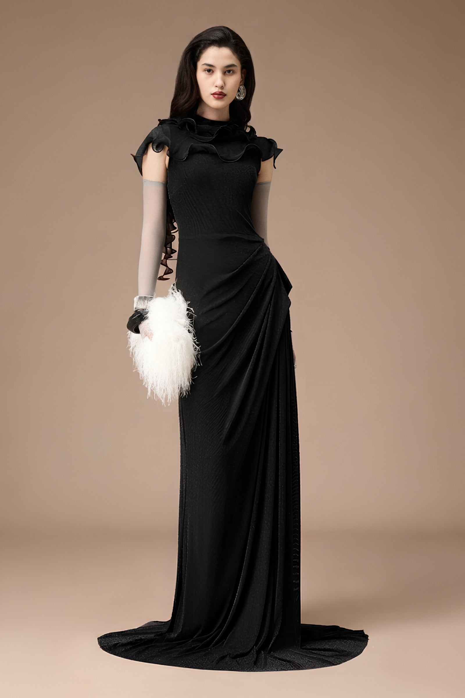 Marche Ruffle Maxi Dress