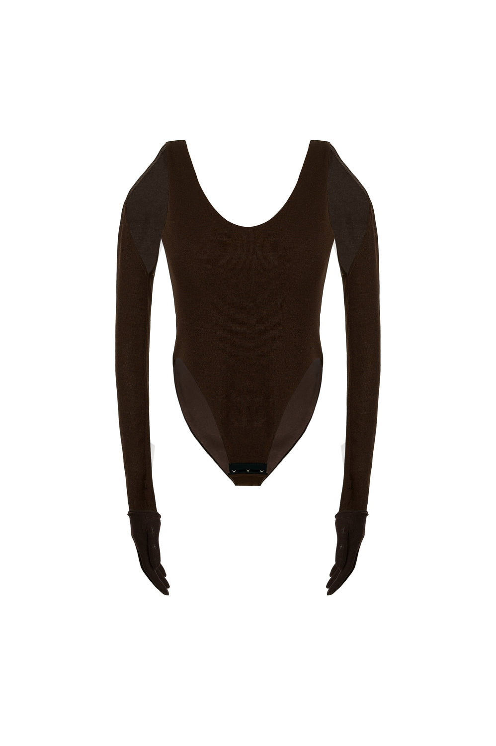 Thalindra Bodycon Scoop Neck Jersey Bodysuit