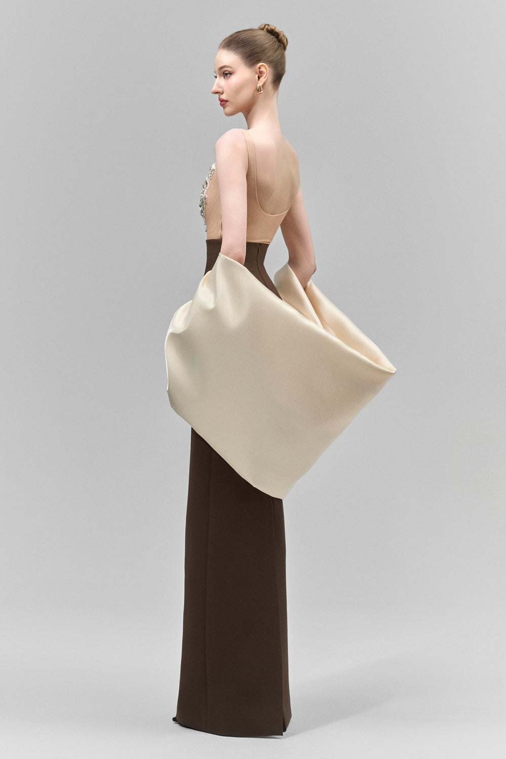 Serilda Bodycon Scoop Neck Mesh Bodysuit