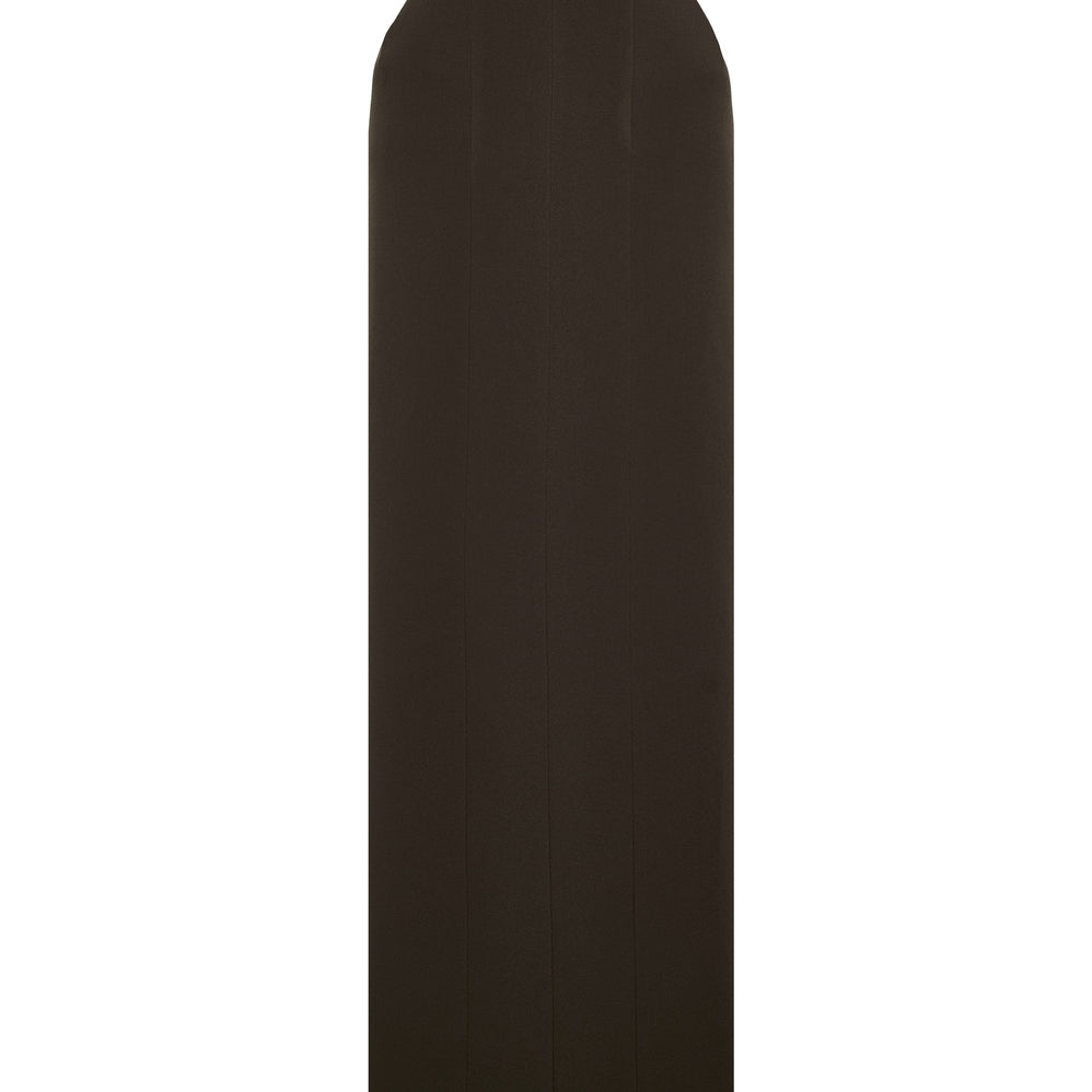 Serilda Sheath High Waist Crepe Floor Length Skirt