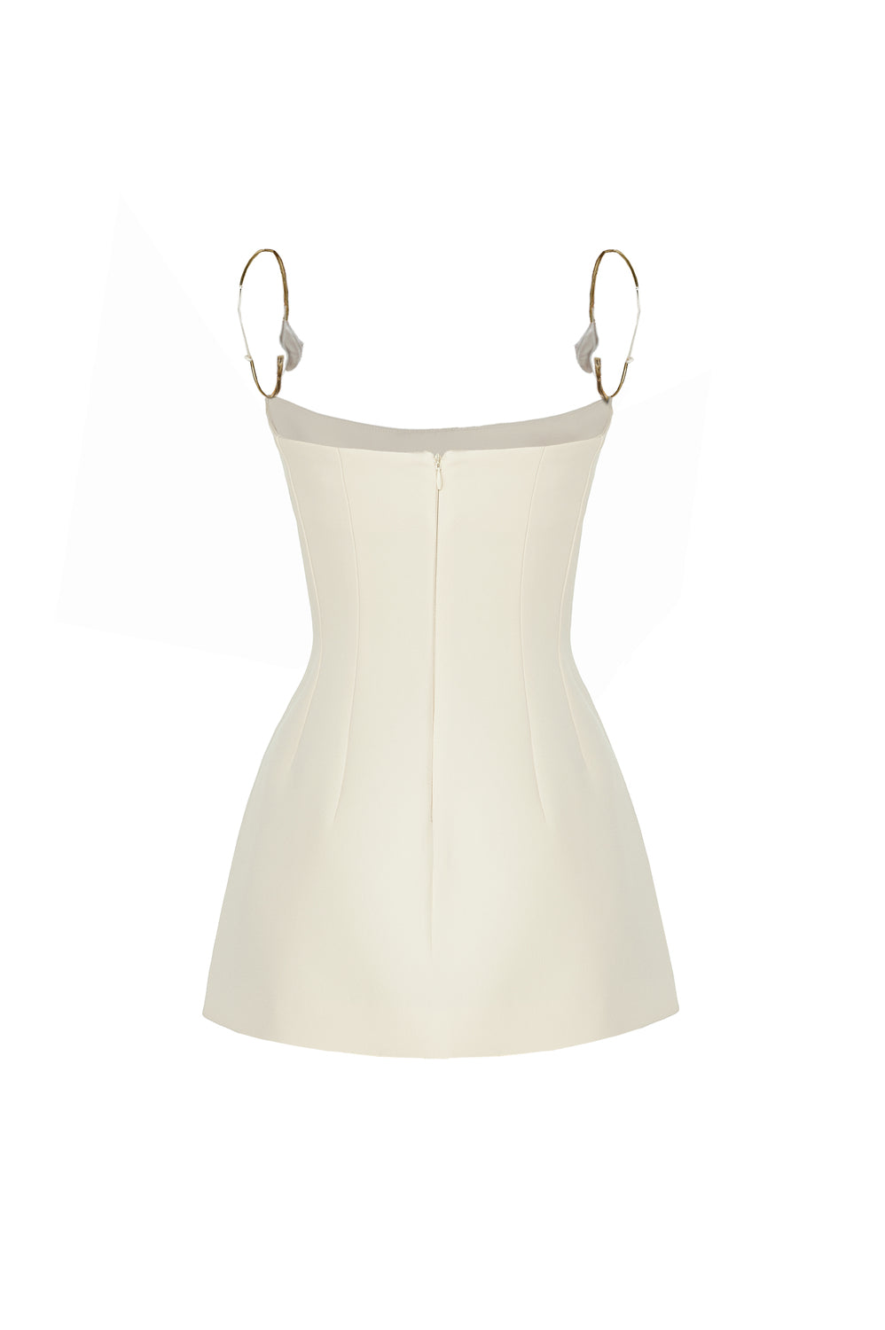 Veloria Peplum Spaghetti Strap Crepe Top