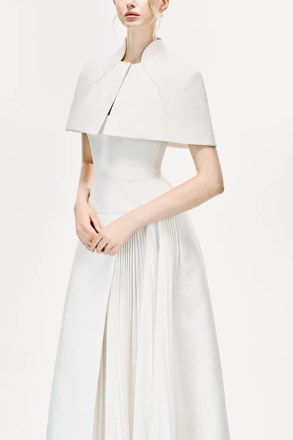 Calyra Dress with Cape