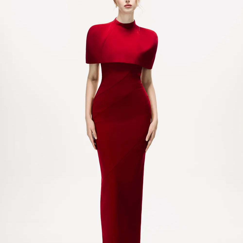 Seriora Dress with Cape