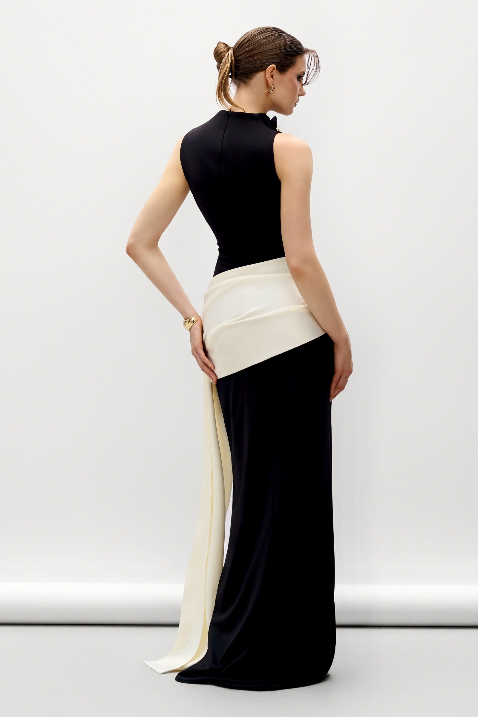 Themis Draped Maxi Dress