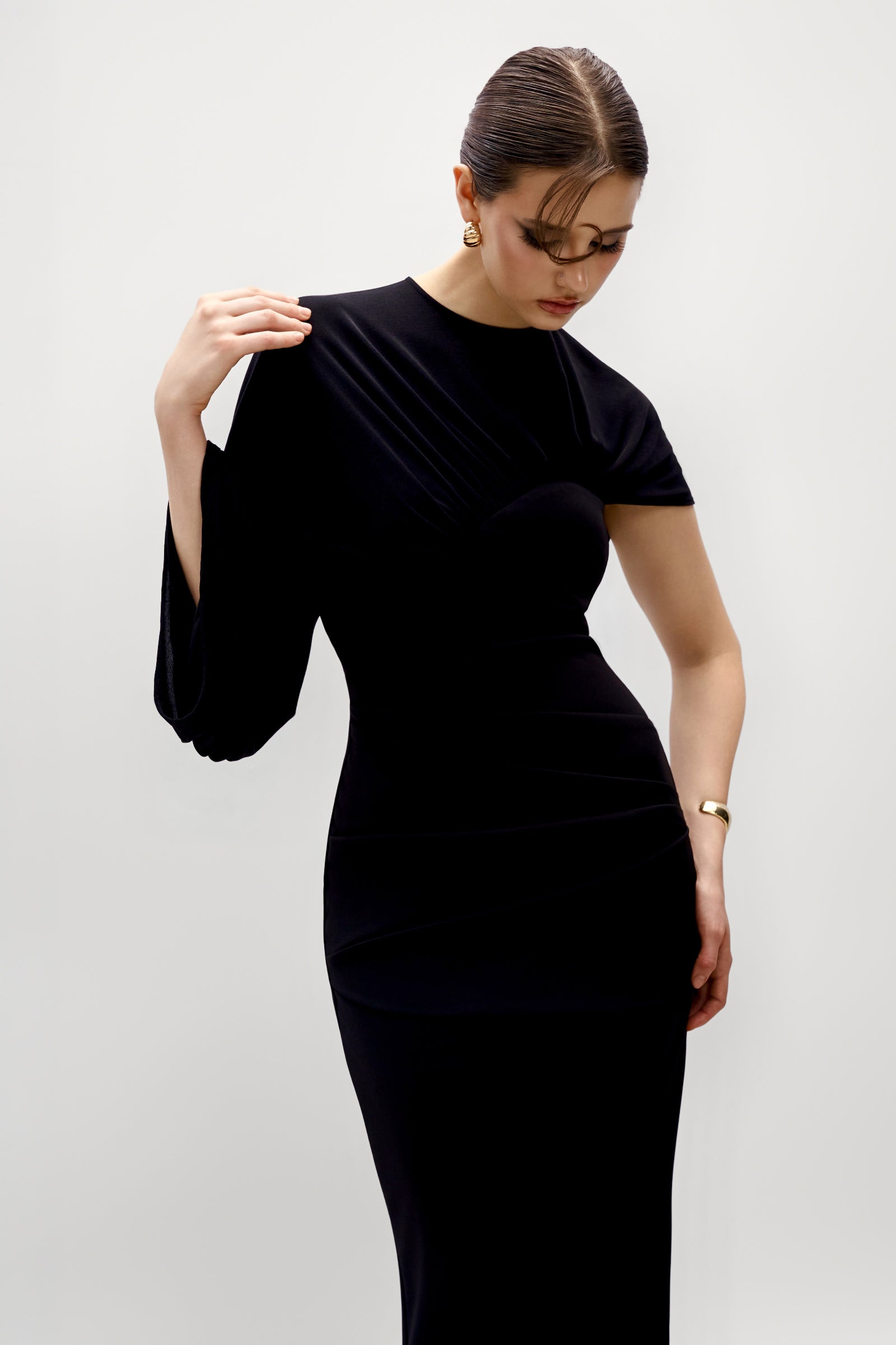 Minerva Ruched Maxi Dress