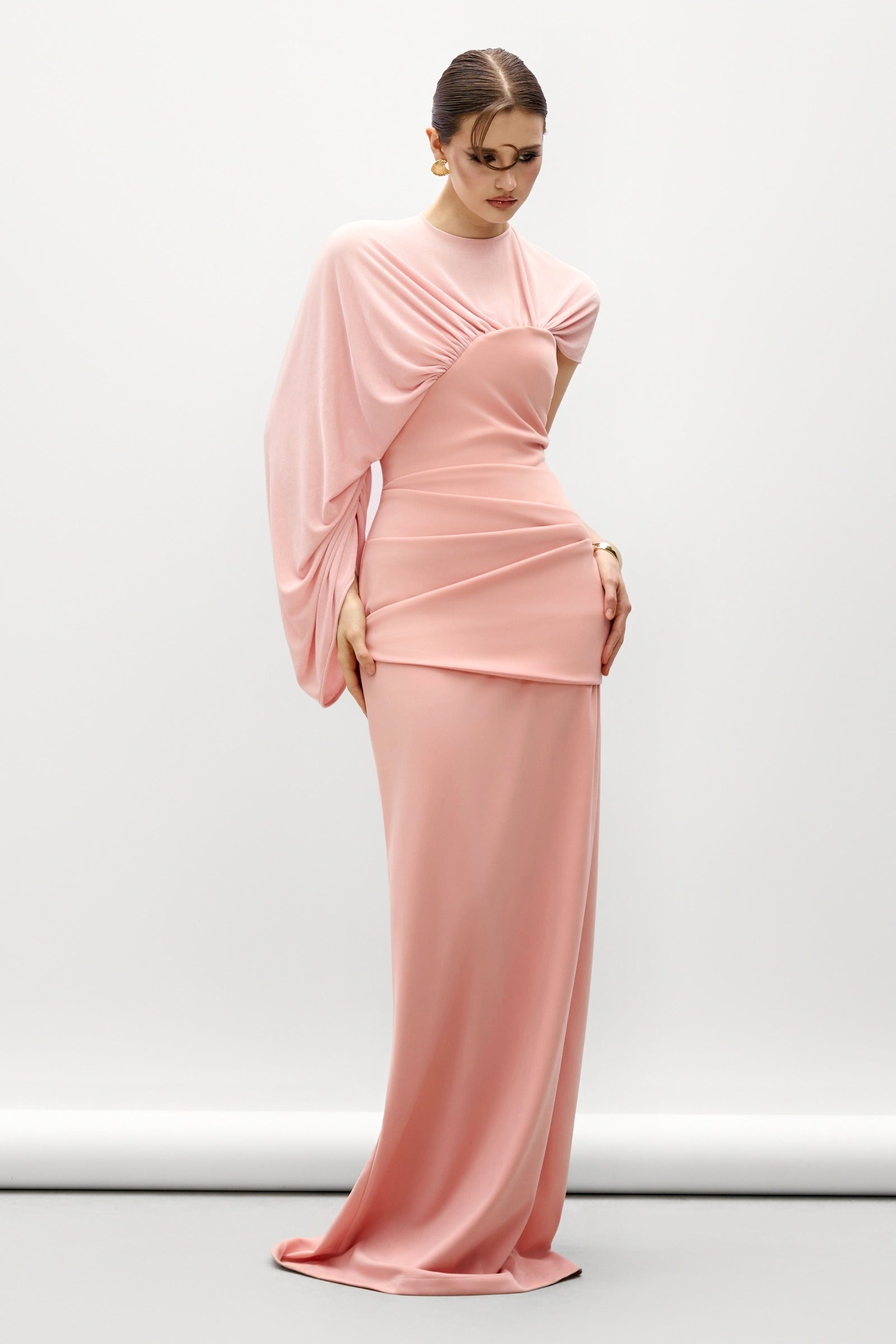 Minerva Ruched Maxi Dress