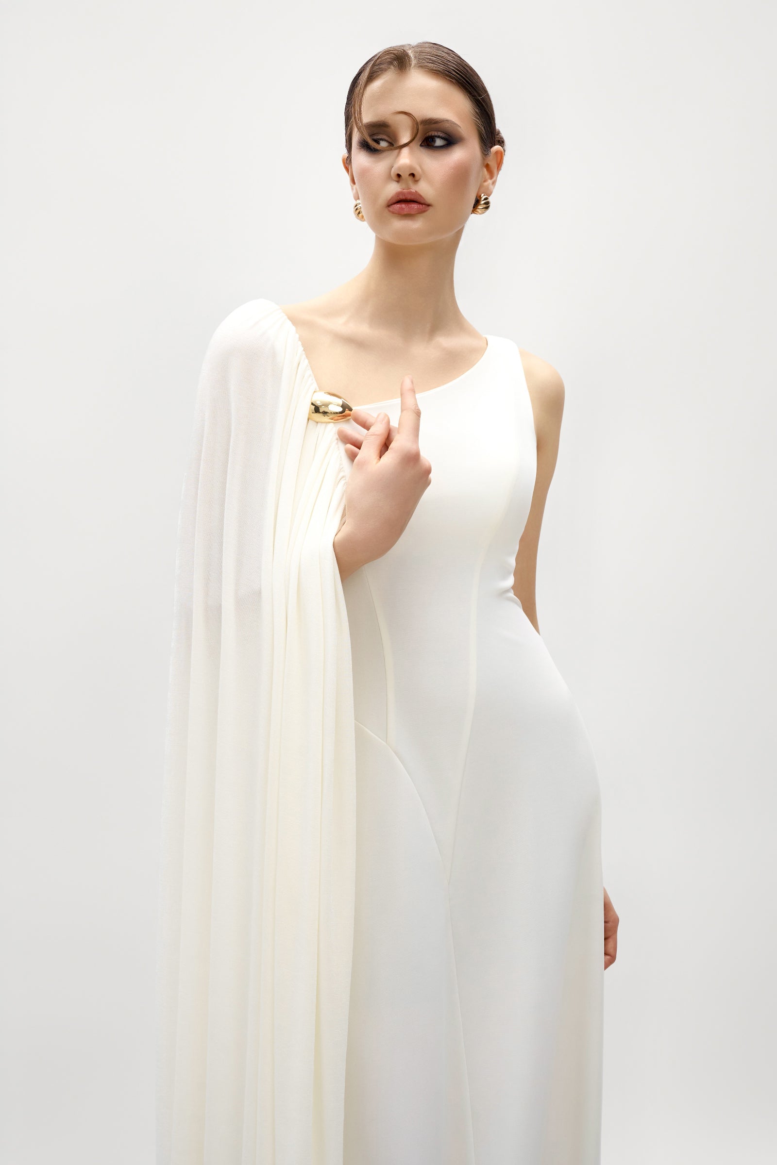 Nerina Cape Sleeve Maxi Dress