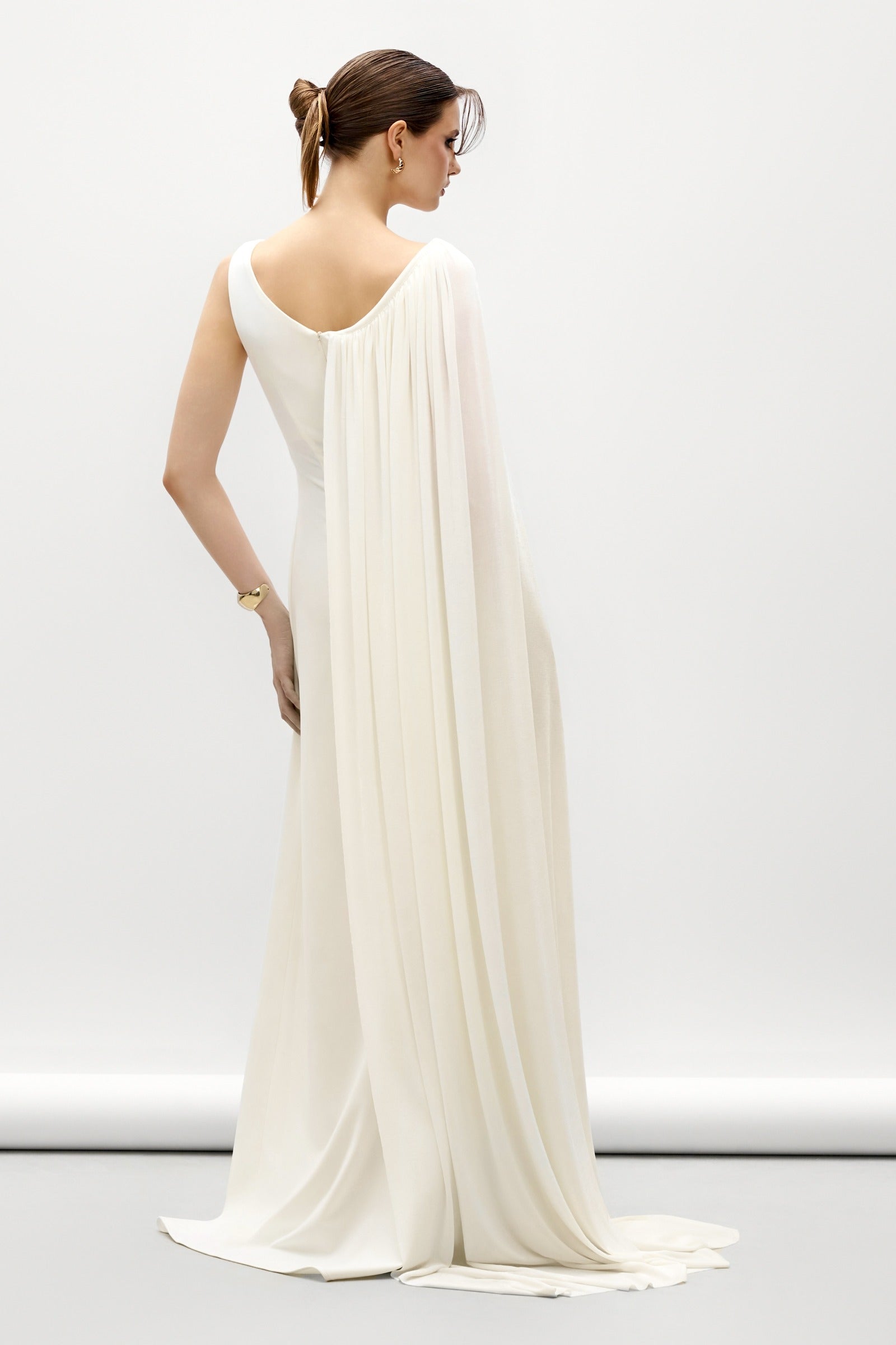 Nerina Cape Sleeve Maxi Dress