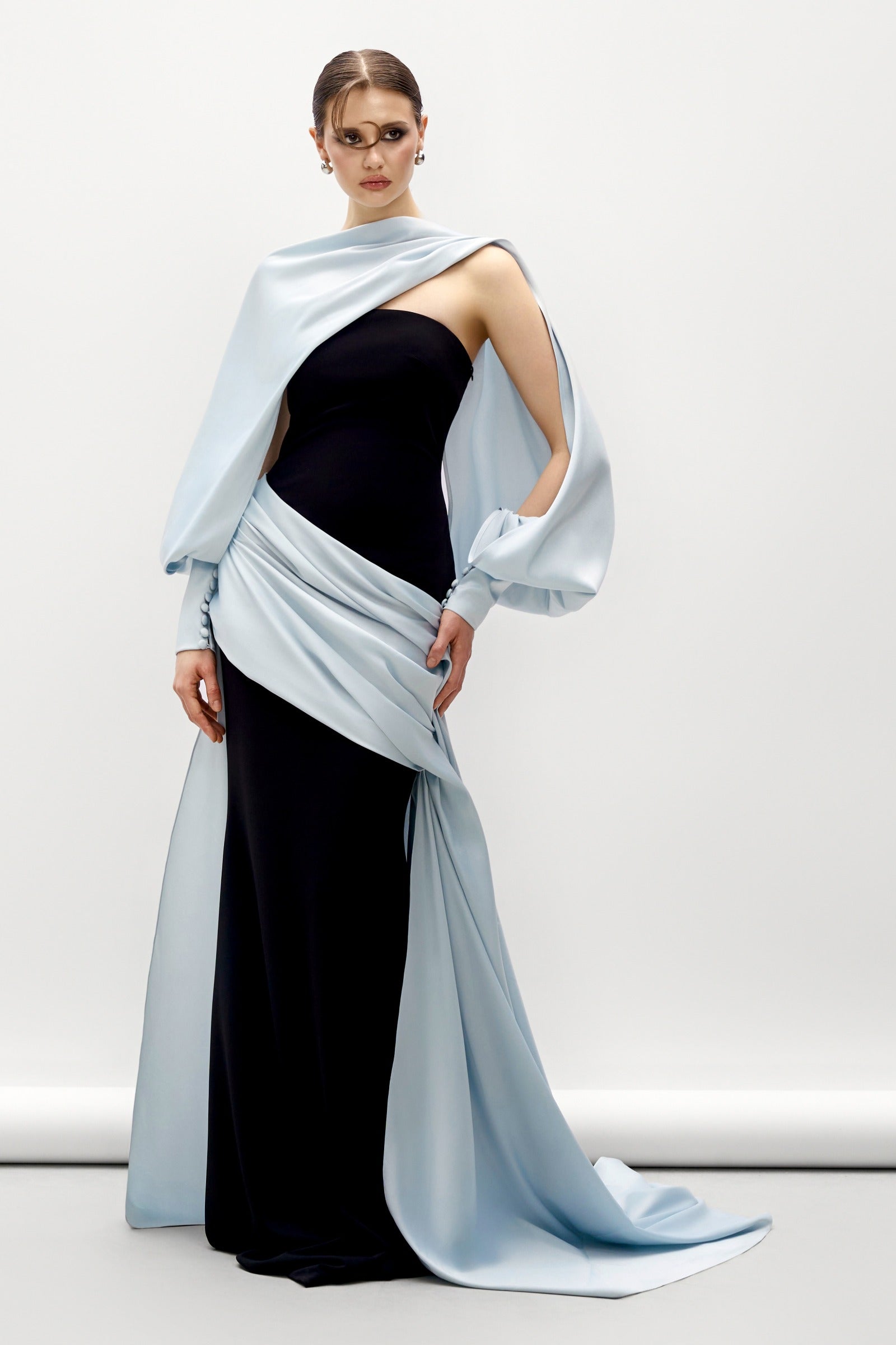 Lunor Draped Maxi Dress