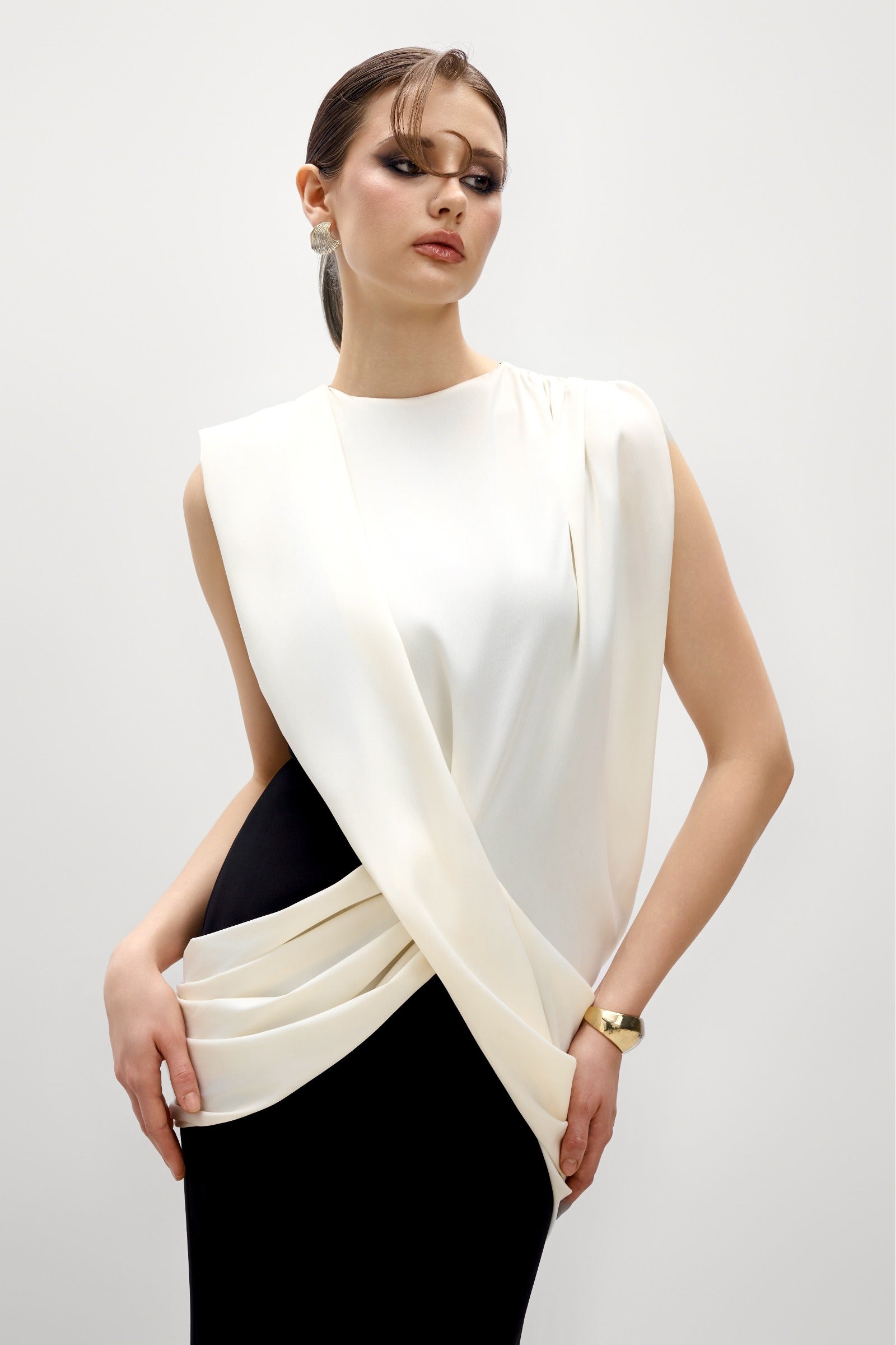 Myr Asymmetric Maxi Dress
