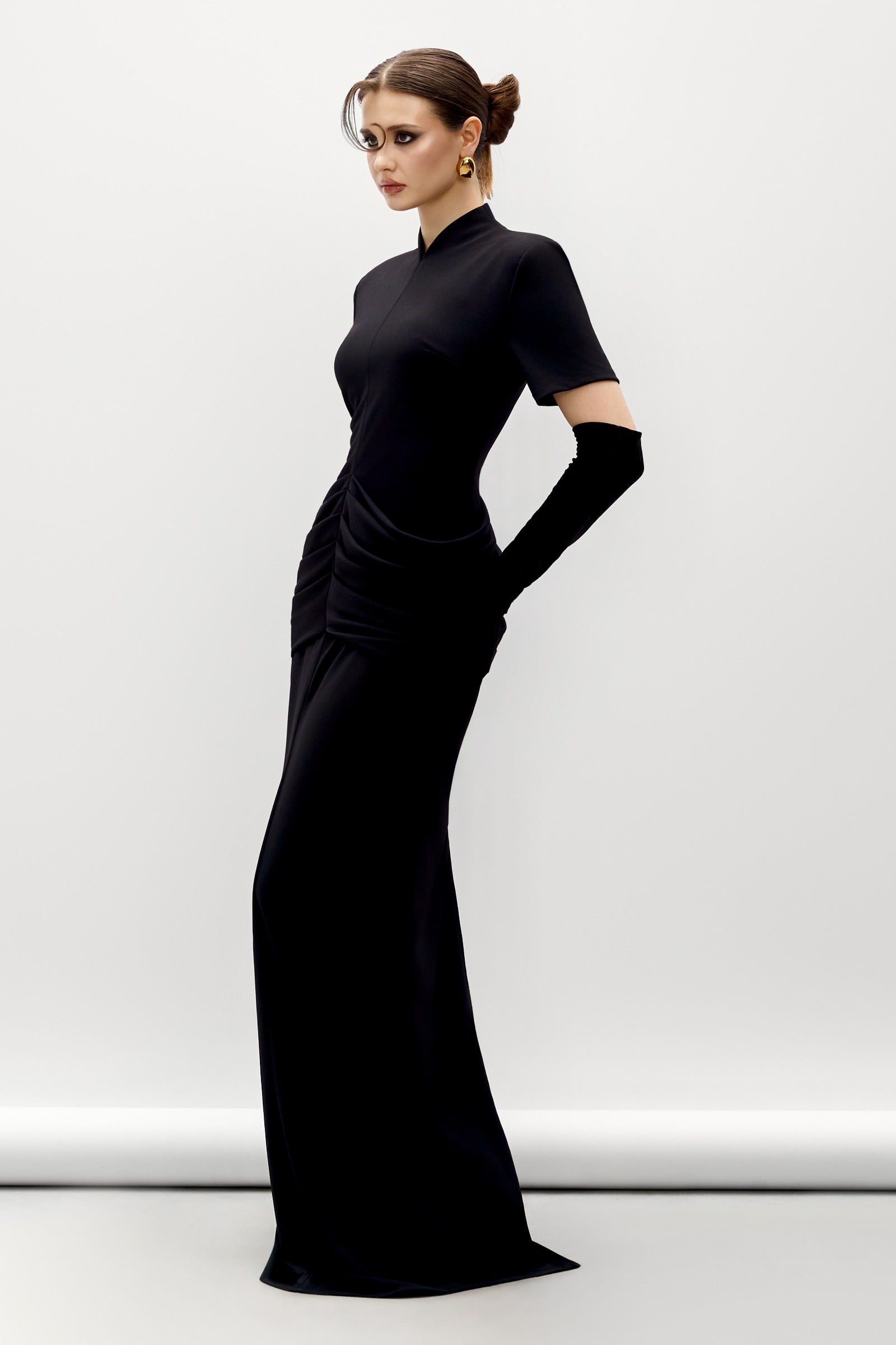 Valora Pleated Maxi Dress