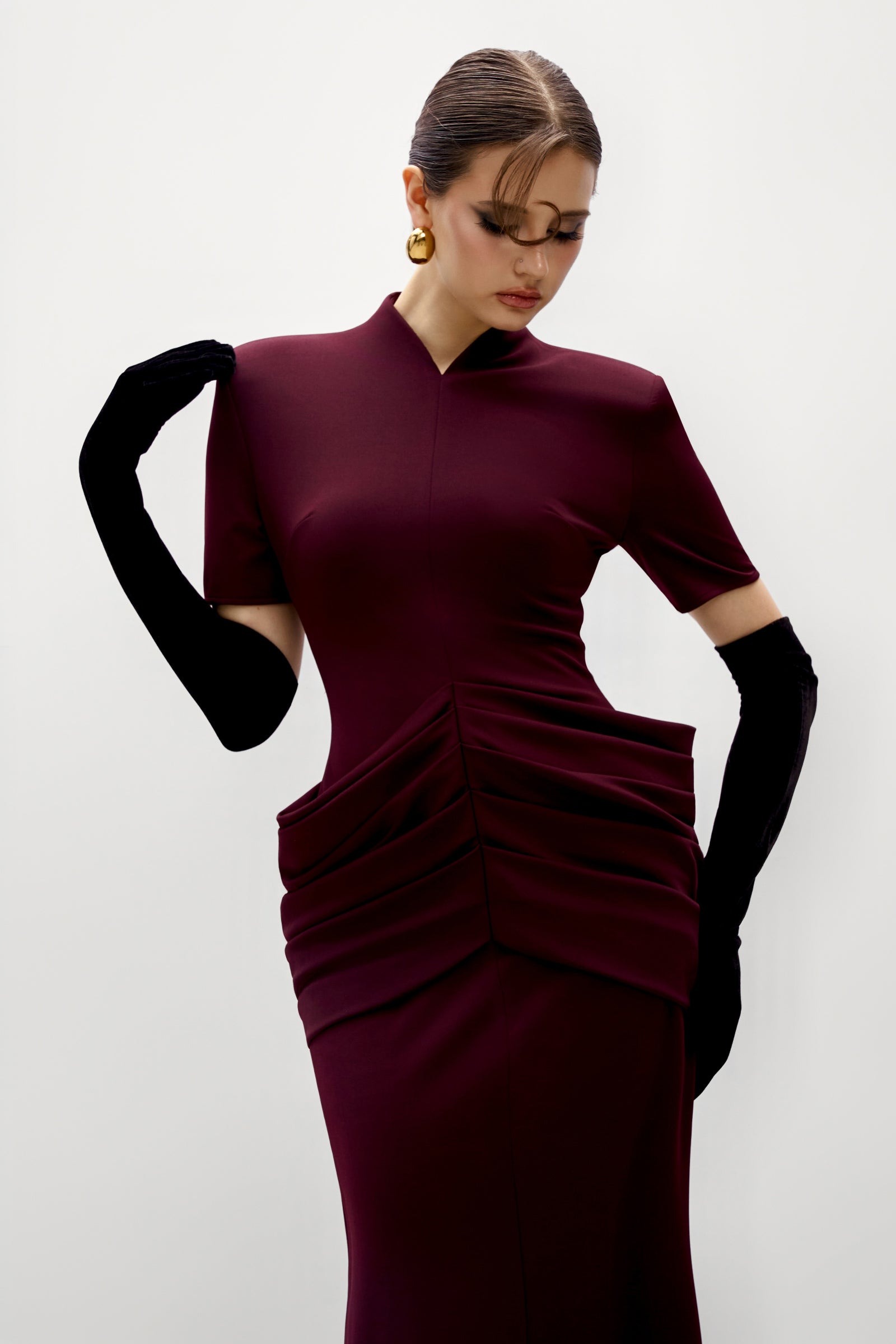 Valora Pleated Maxi Dress