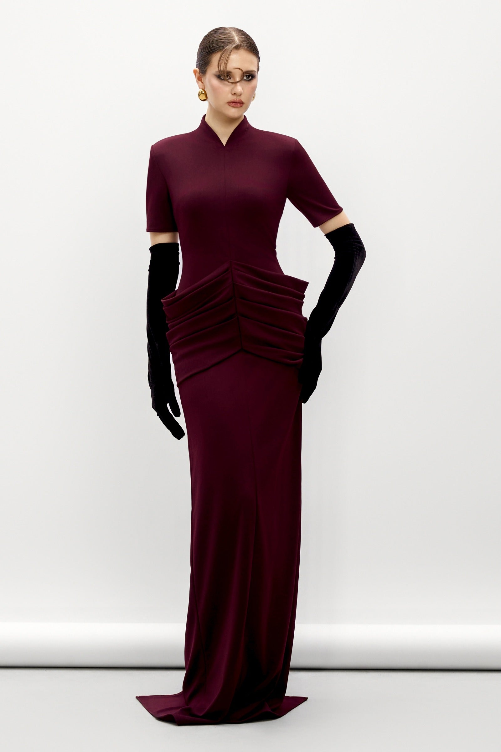 Valora Pleated Maxi Dress