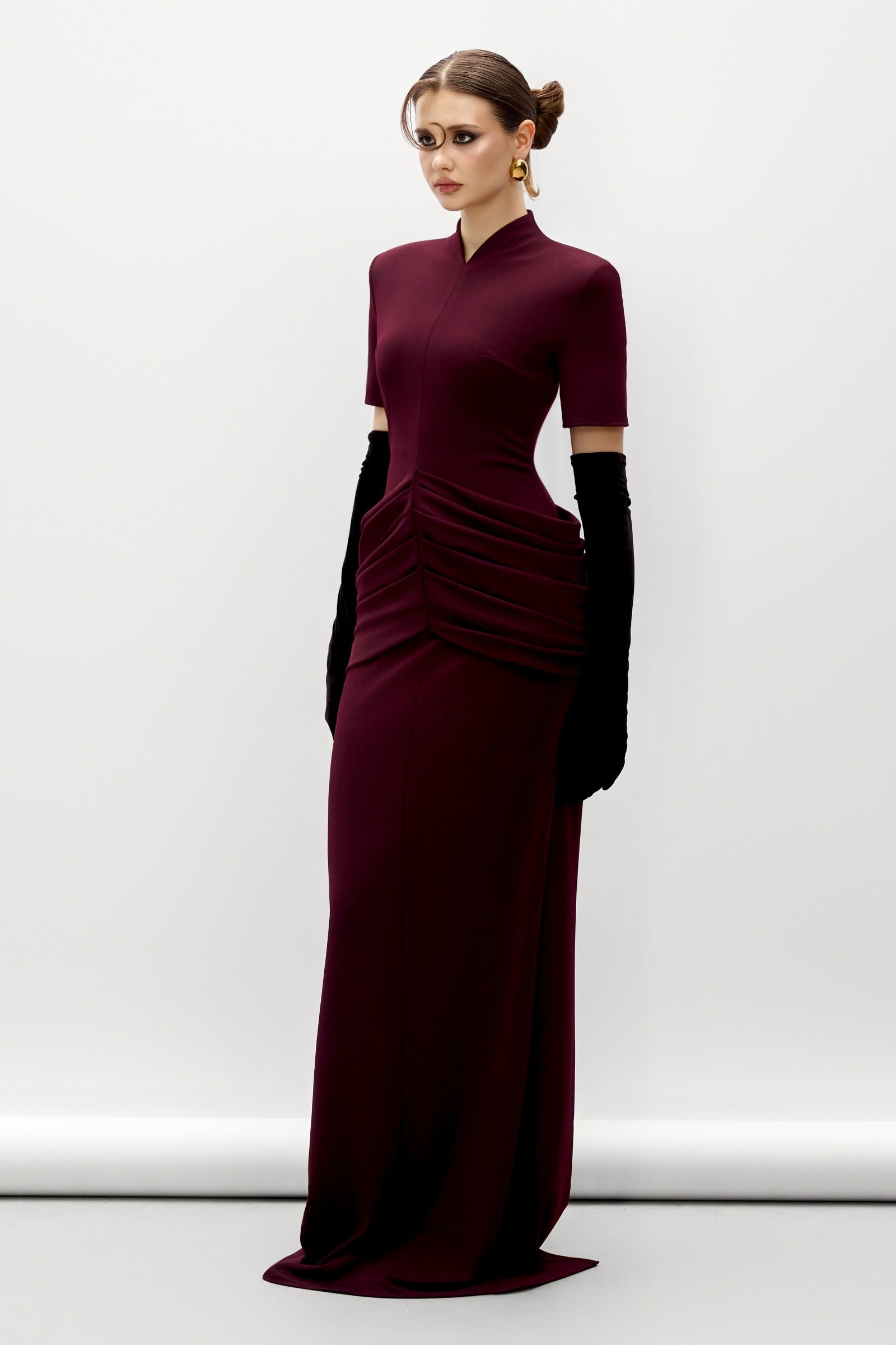Valora Pleated Maxi Dress