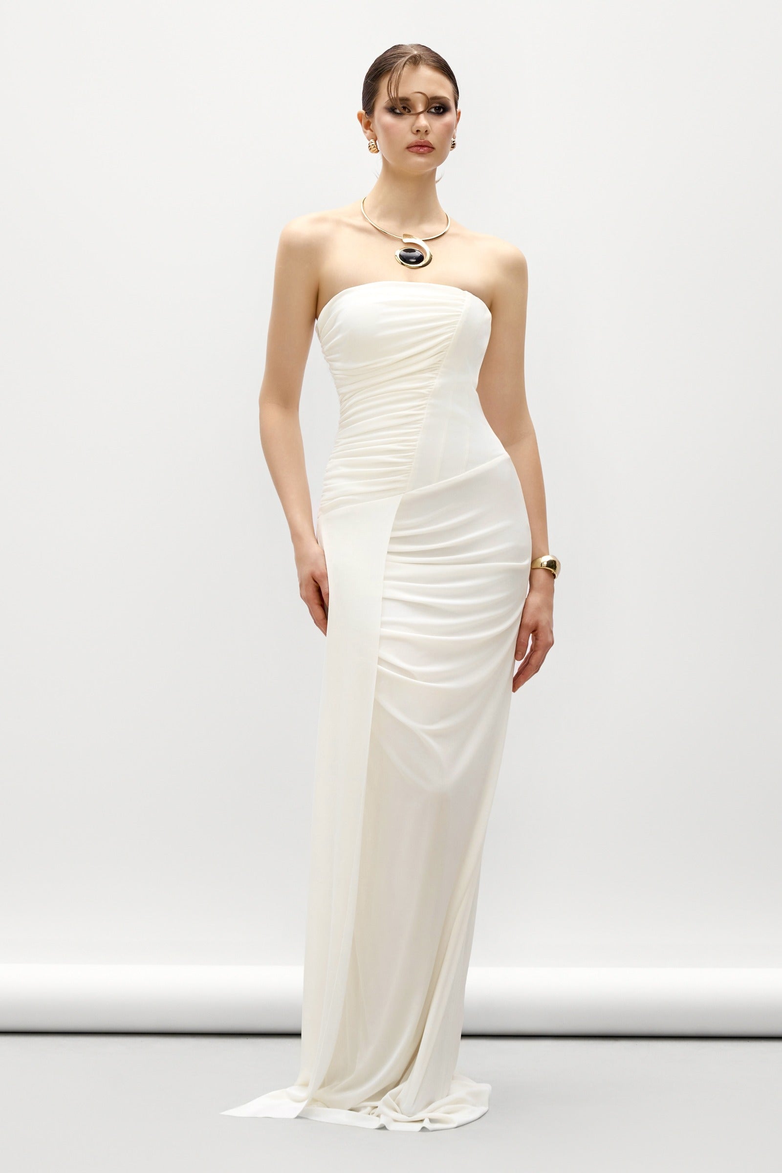 Iris Ruched Maxi Dress