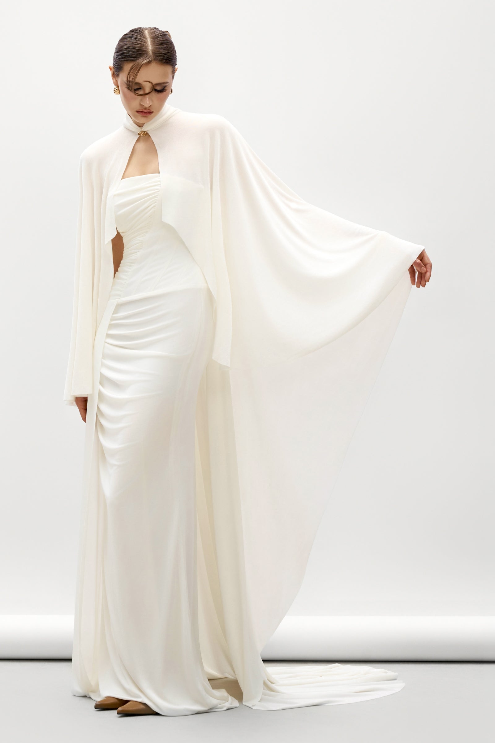 Ixora Mock Neck Cape