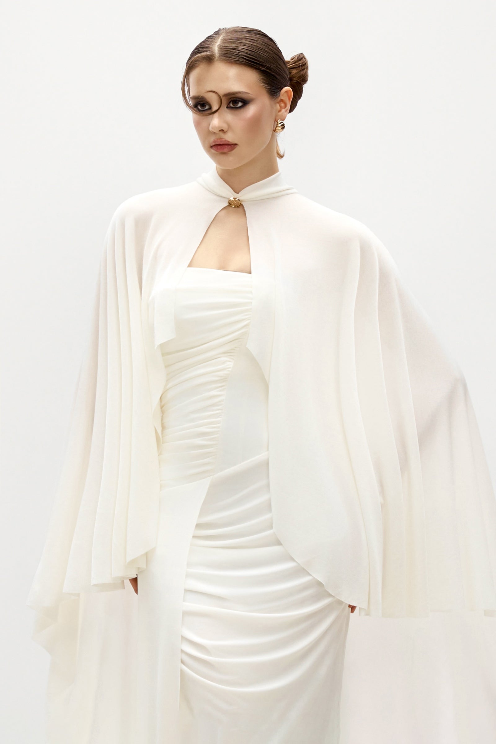 Ixora Mock Neck Cape