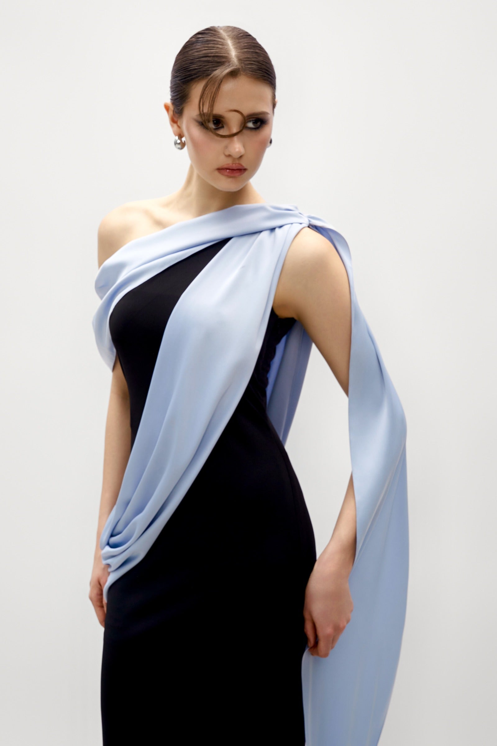 Atropos Draped Maxi Dress