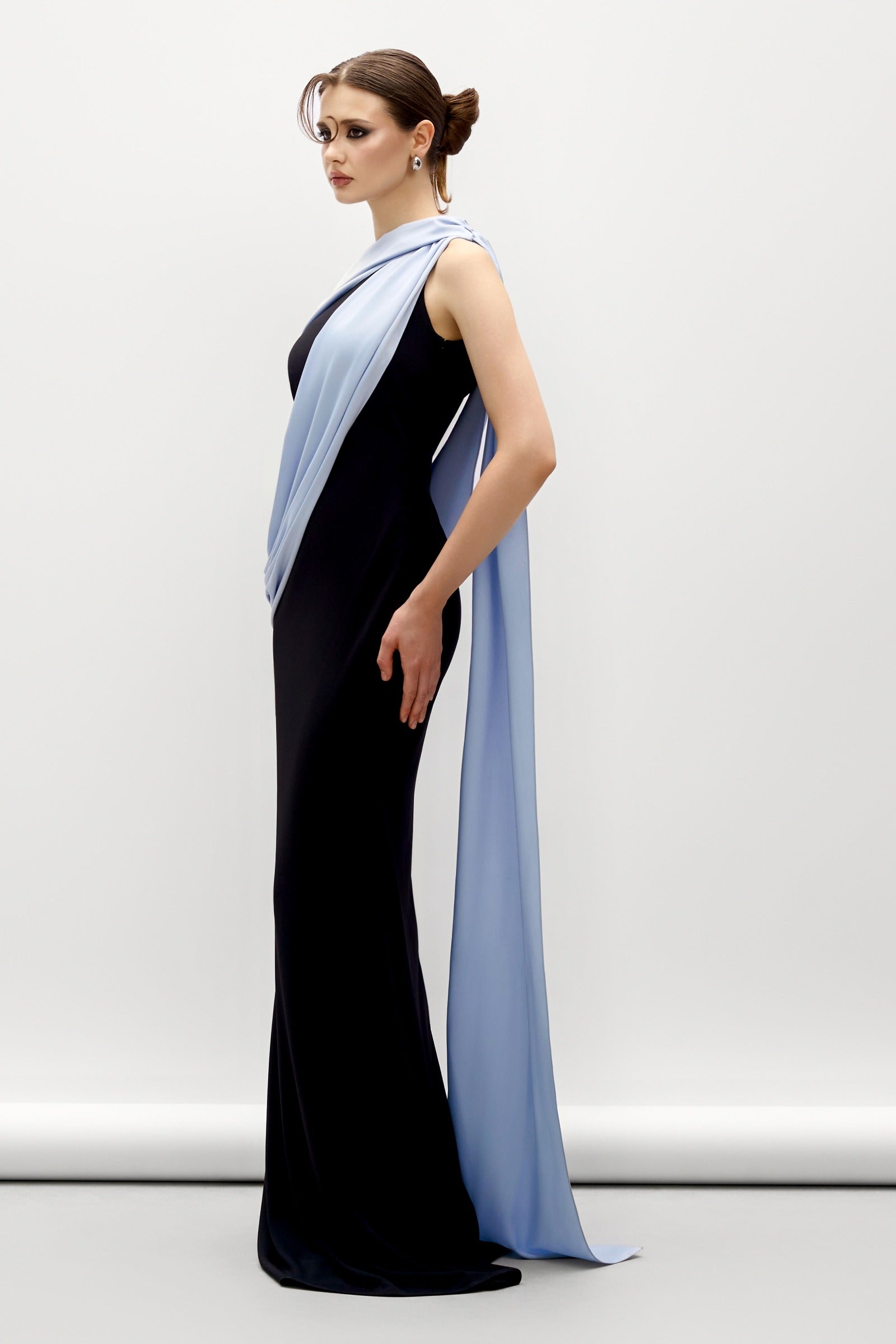 Atropos Draped Maxi Dress