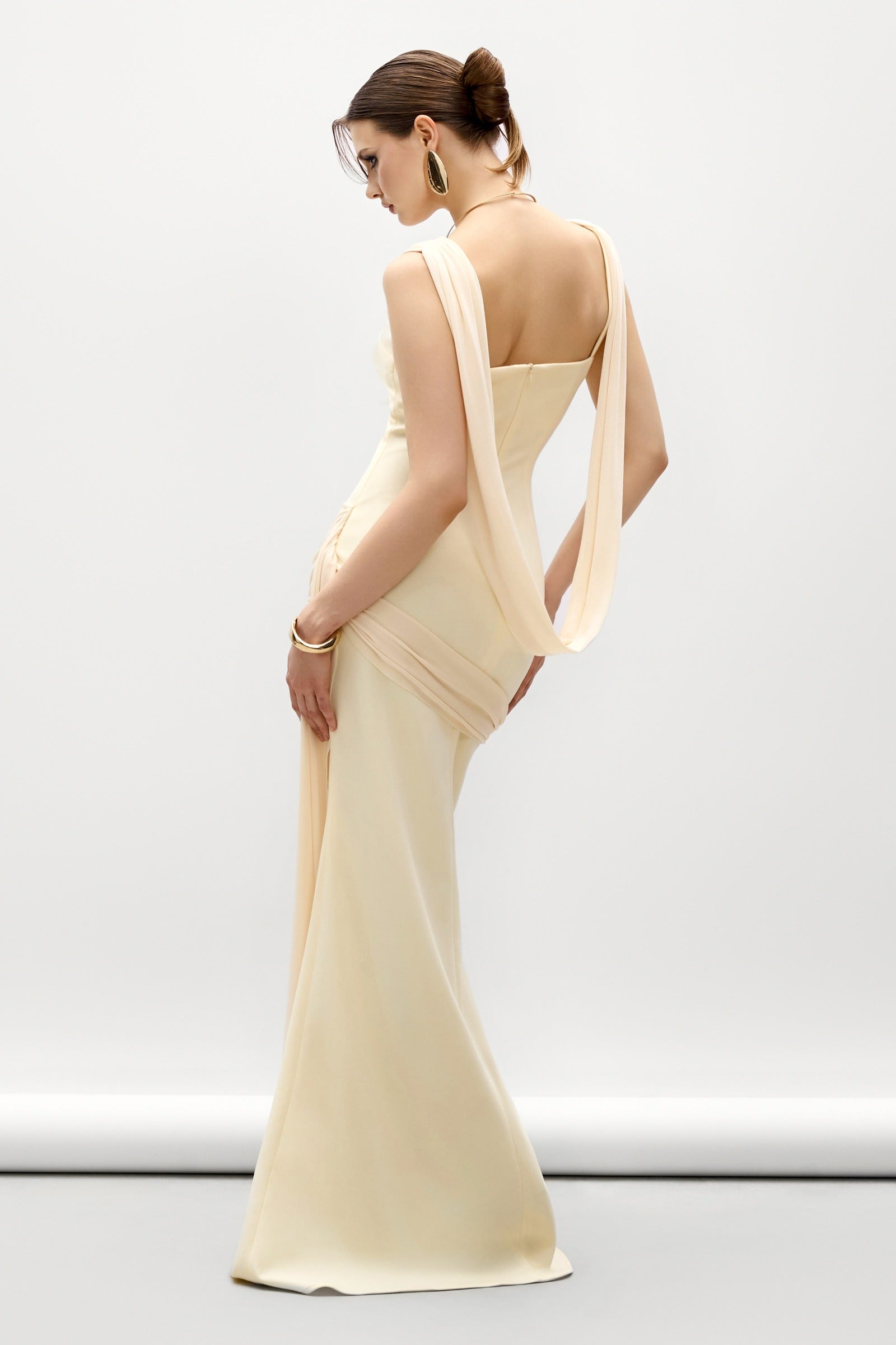 Aza Square Neck Maxi Dress