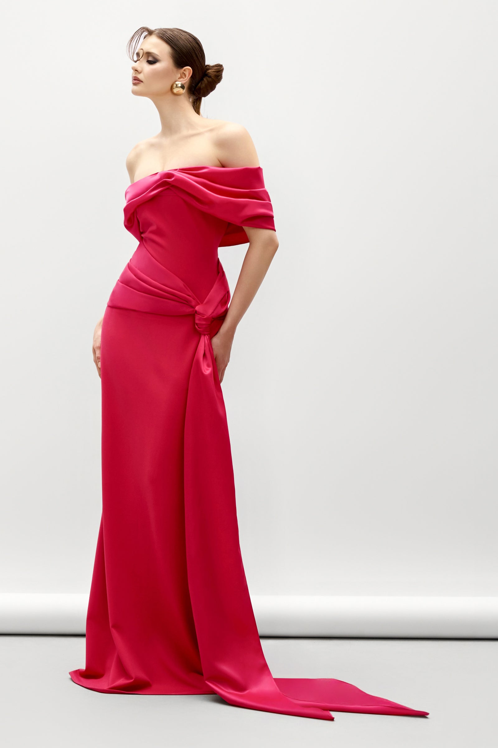 Lilium Off-Shoulder Maxi Dress