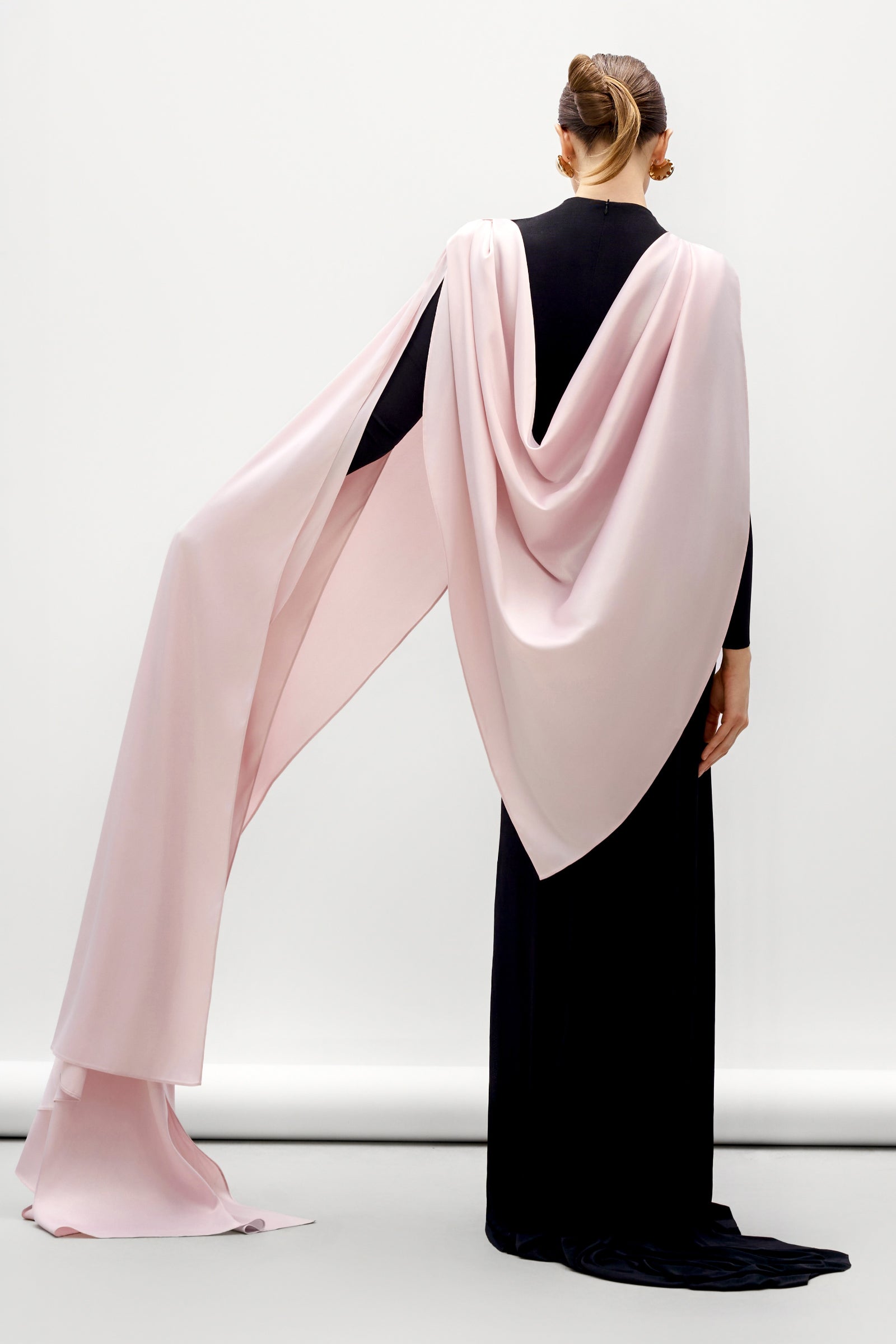 Vela Cape Sleeve Maxi Dress