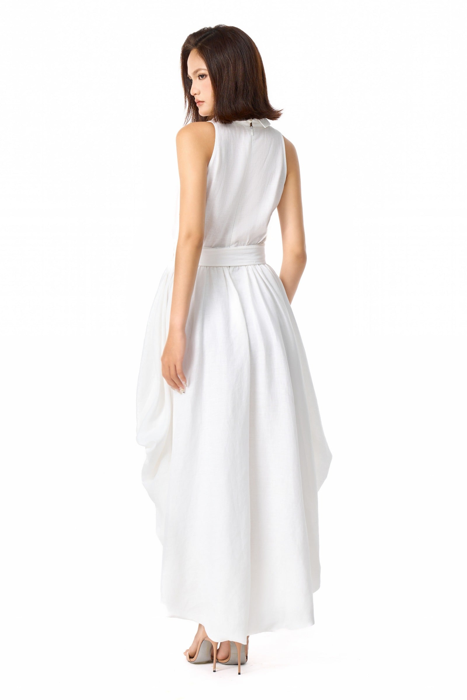 Luxe Asymmetric Midi Dress