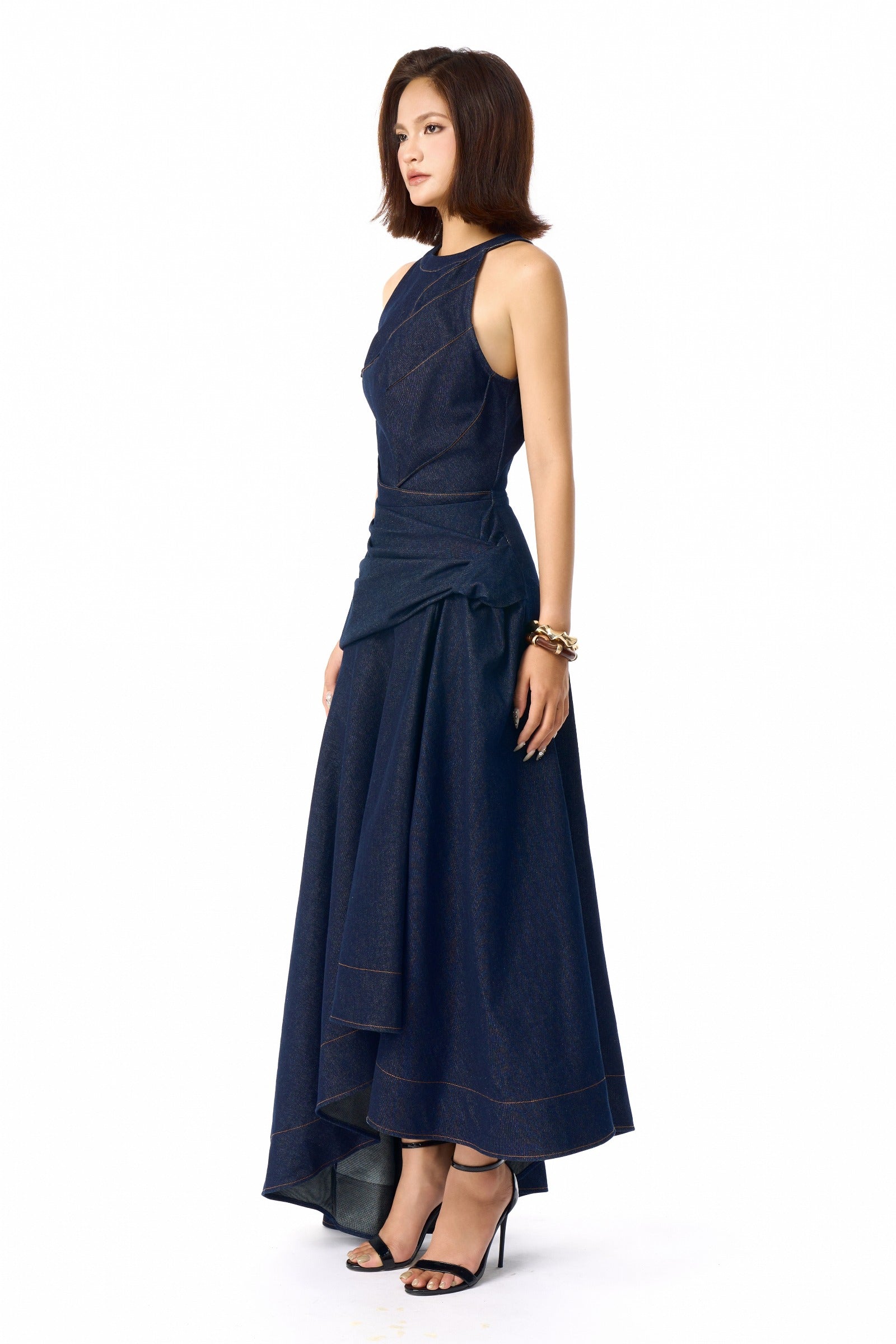Nola Draped Maxi Dress