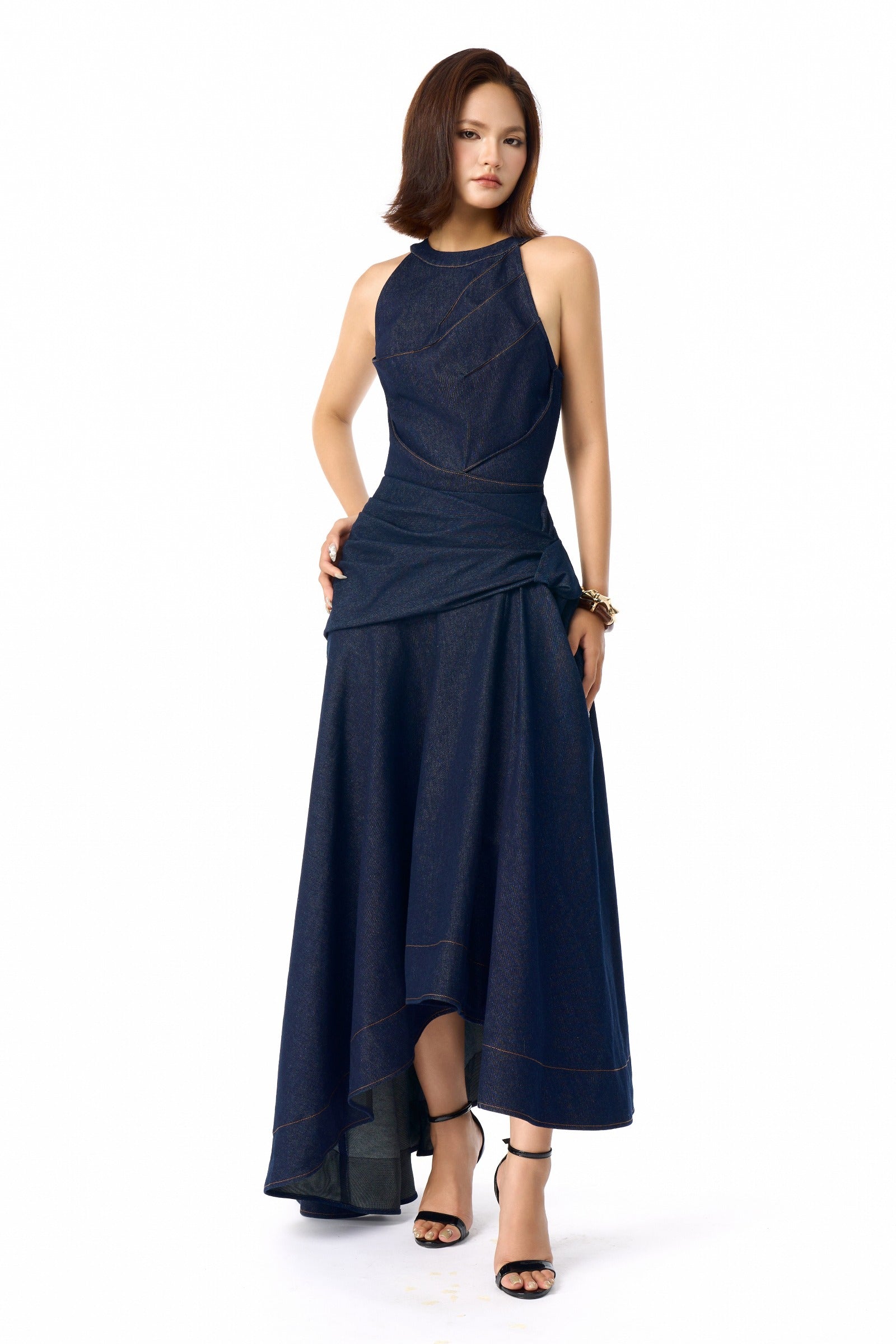 Nola Draped Maxi Dress