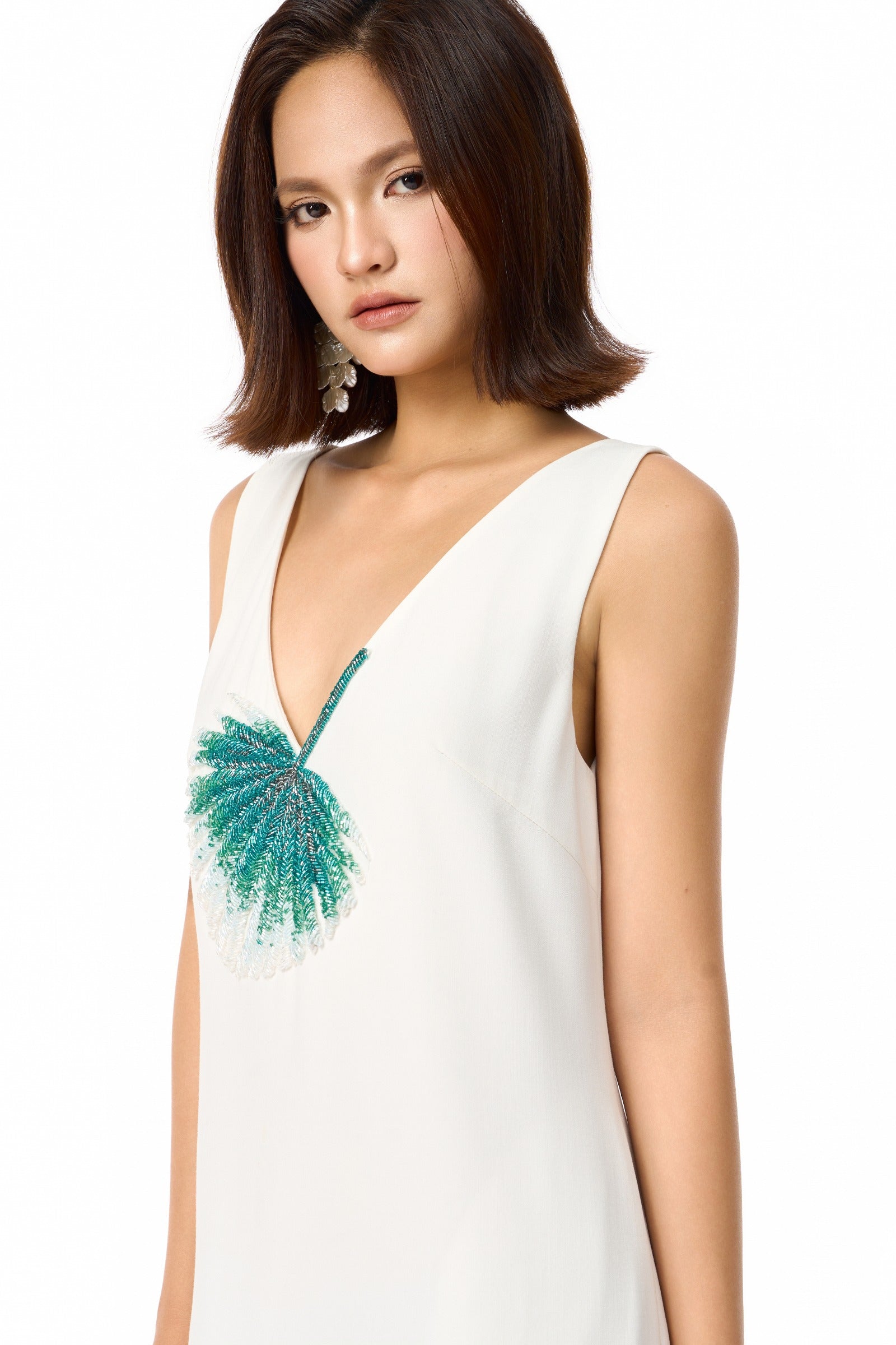 Lumi V-Neck Midi Dress
