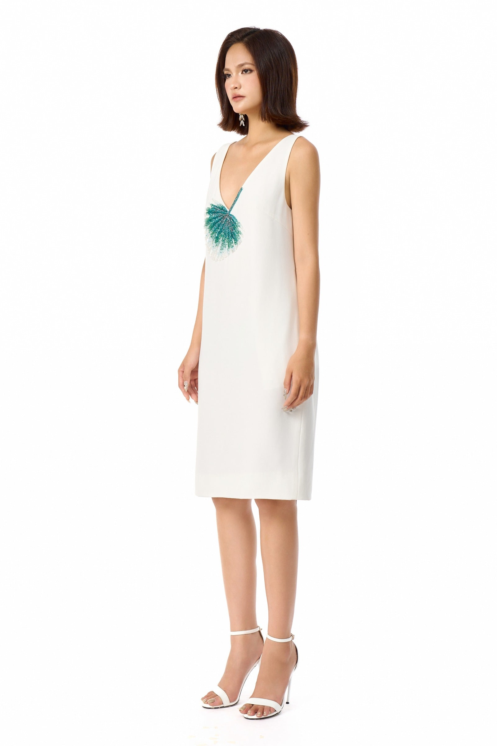 Lumi V-Neck Midi Dress