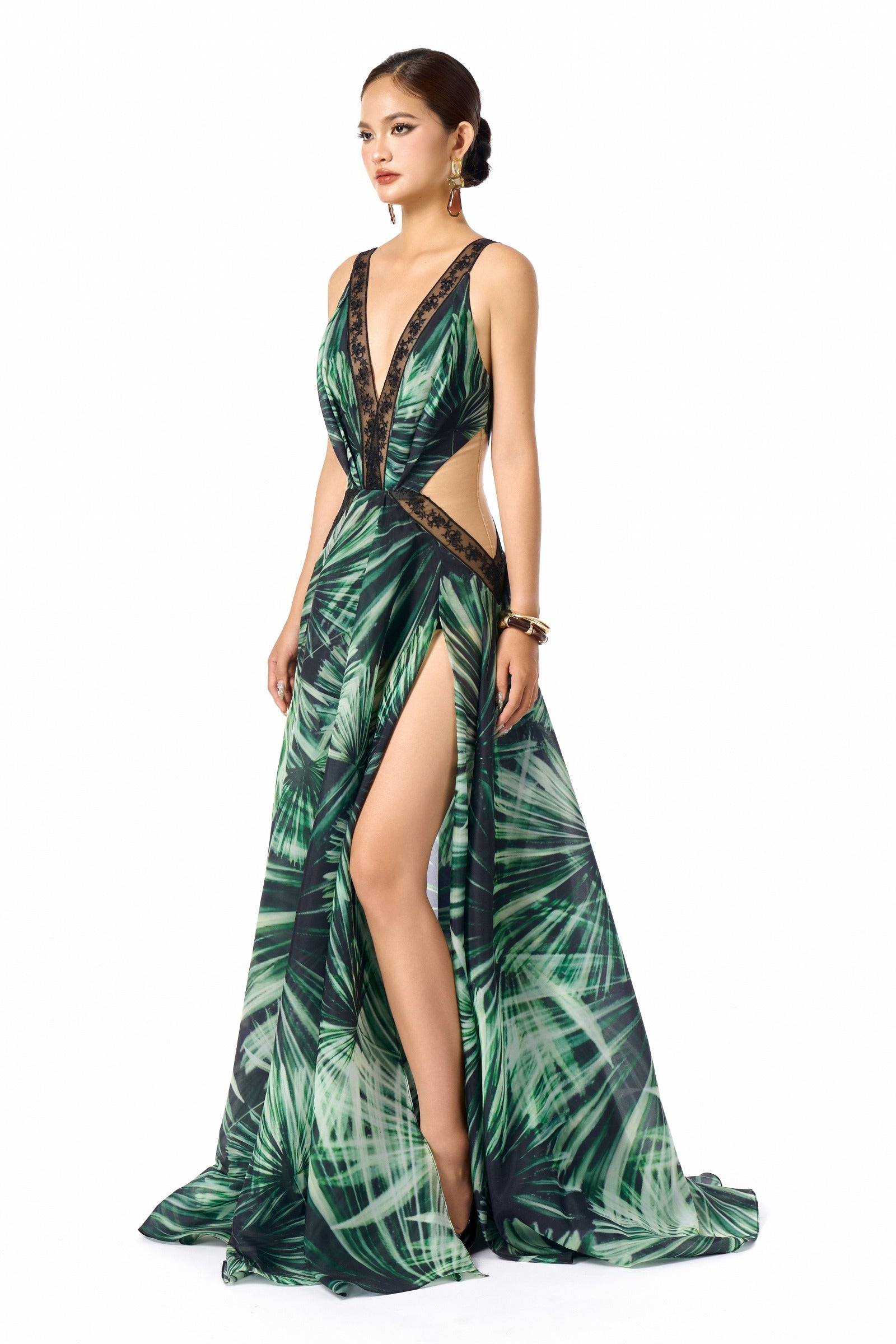 Lina V-Neck Maxi Dress