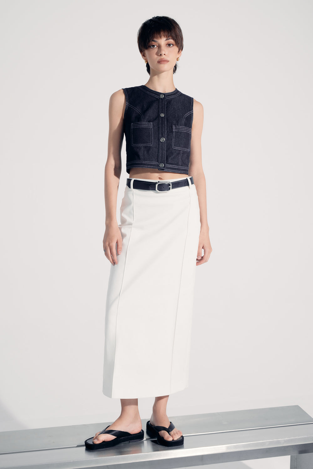 Macey Round Neck Top - MEAN BLVD