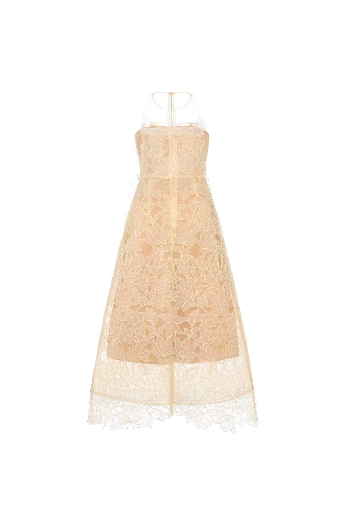 Sisley Floral Applique Midi Dress