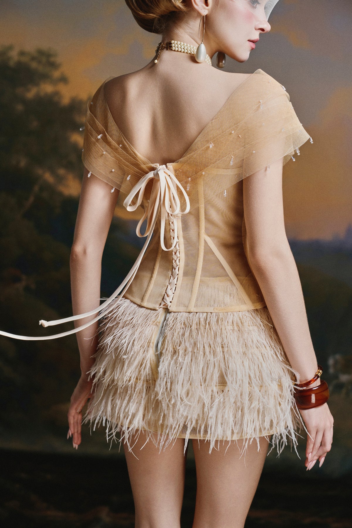 Kimmy Feather Skirt