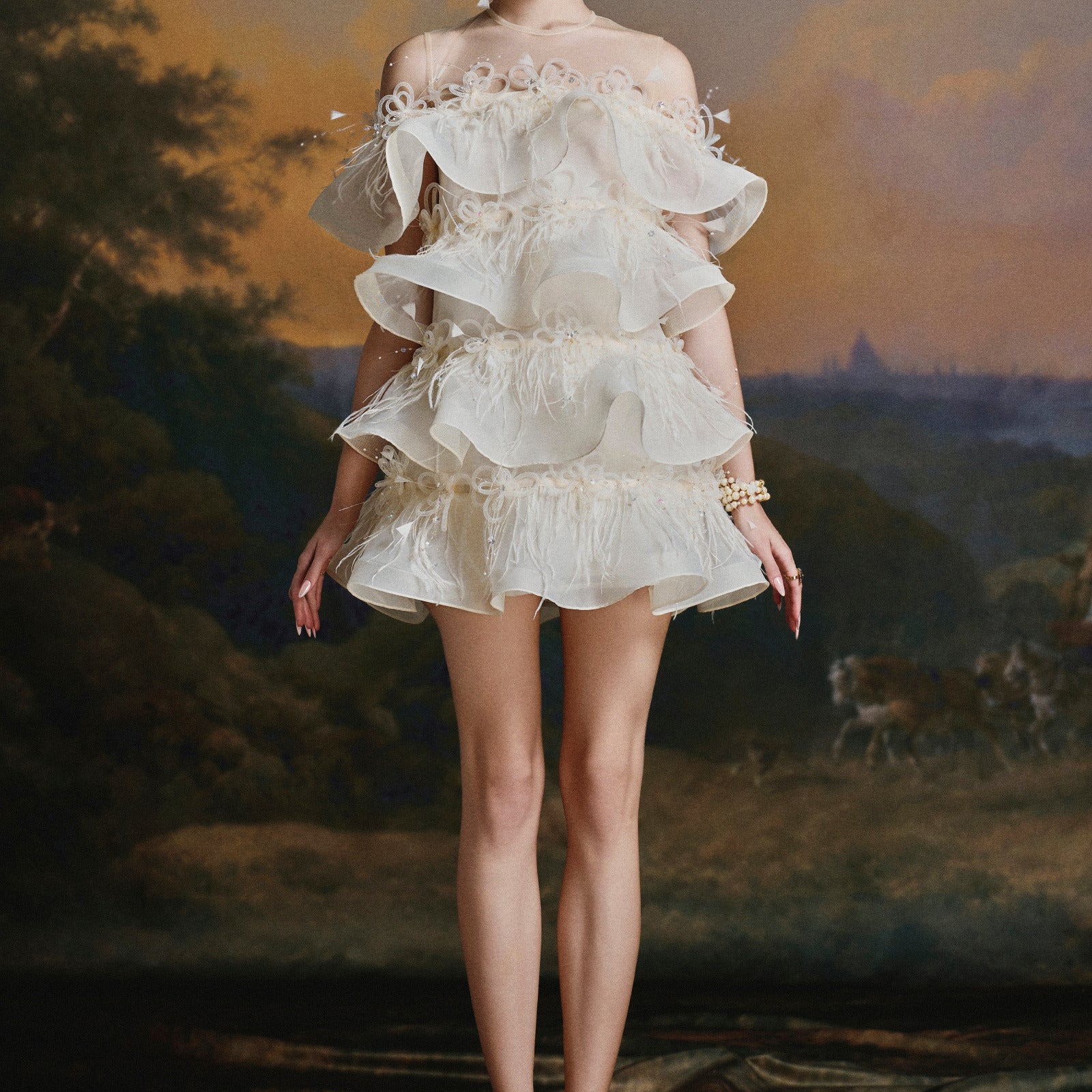Selena Ruffle Mini Dress