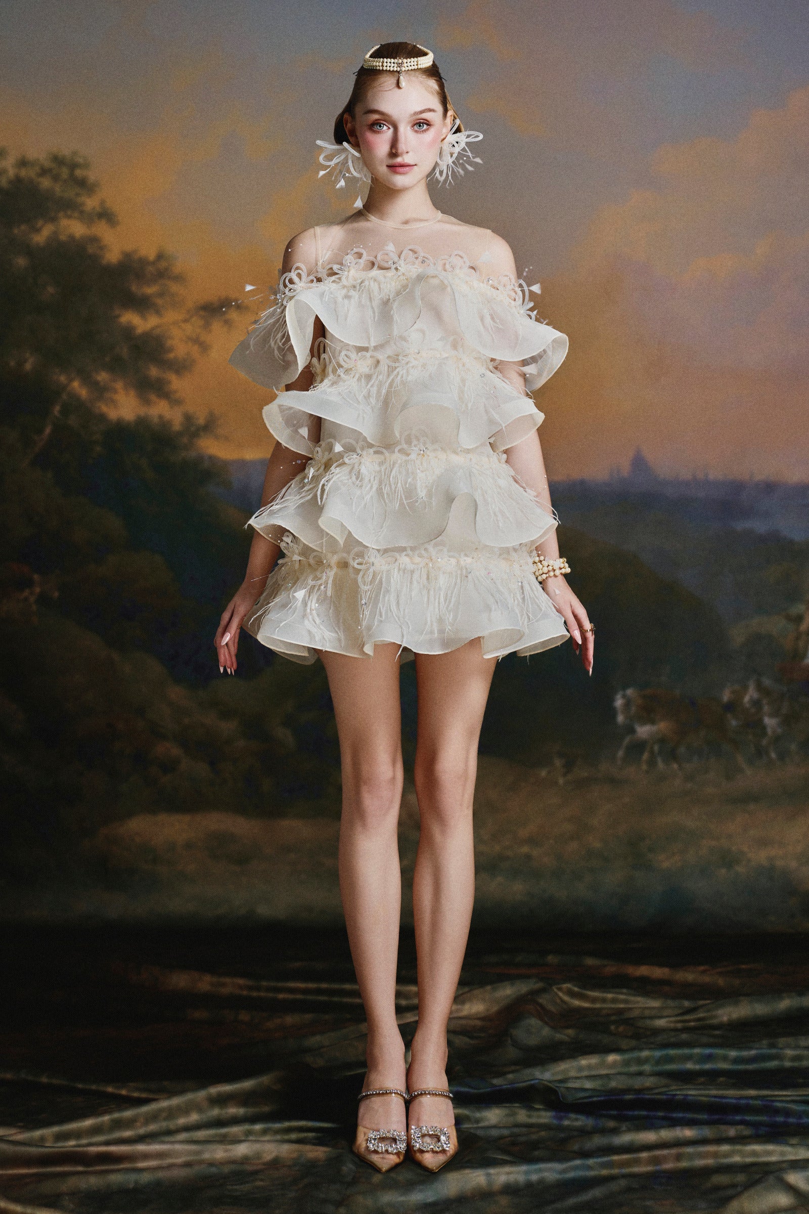 Selena Ruffle Mini Dress