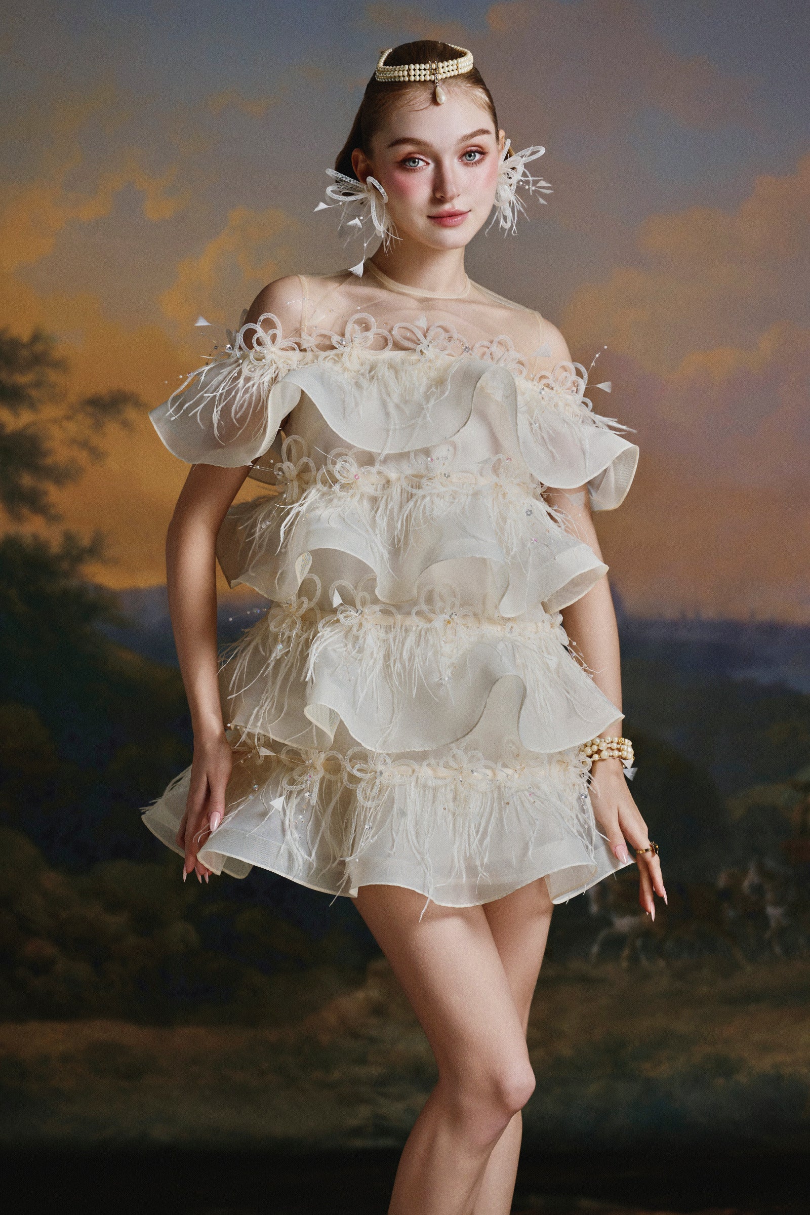 Selena Ruffle Mini Dress
