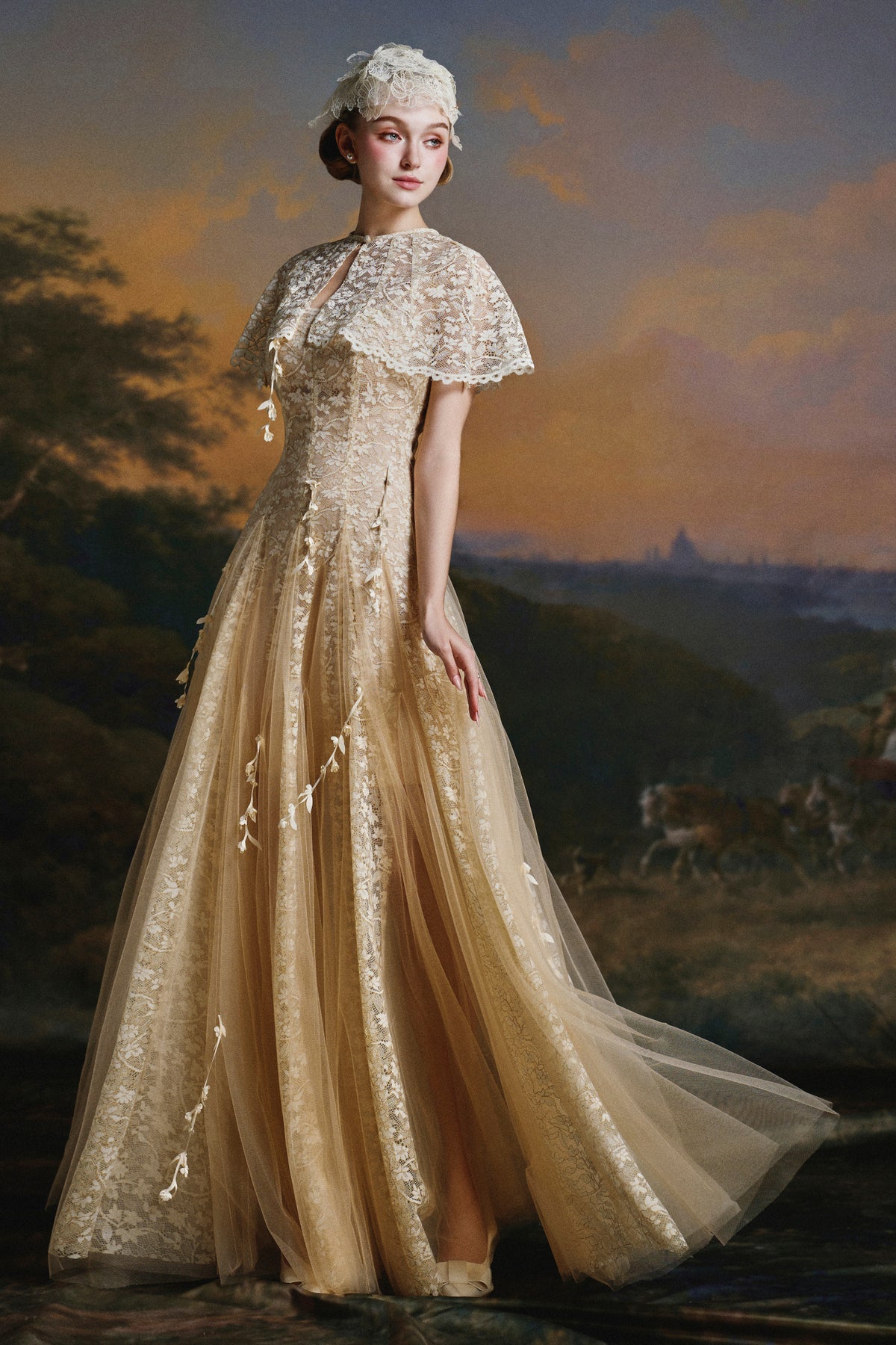 Evelyn Applique Maxi Dress