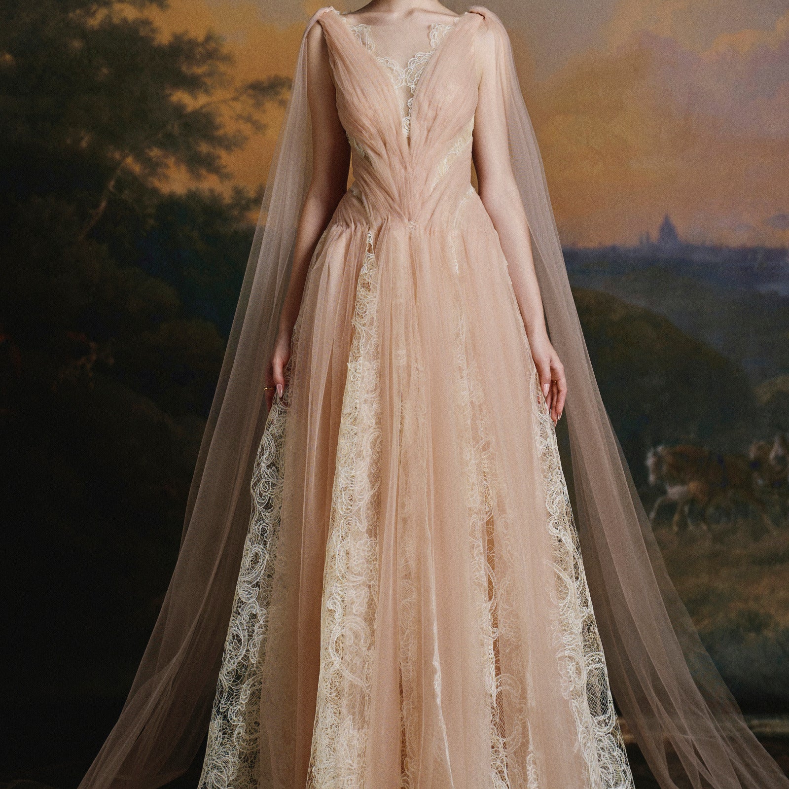 Athena Lace Insets Maxi Dress